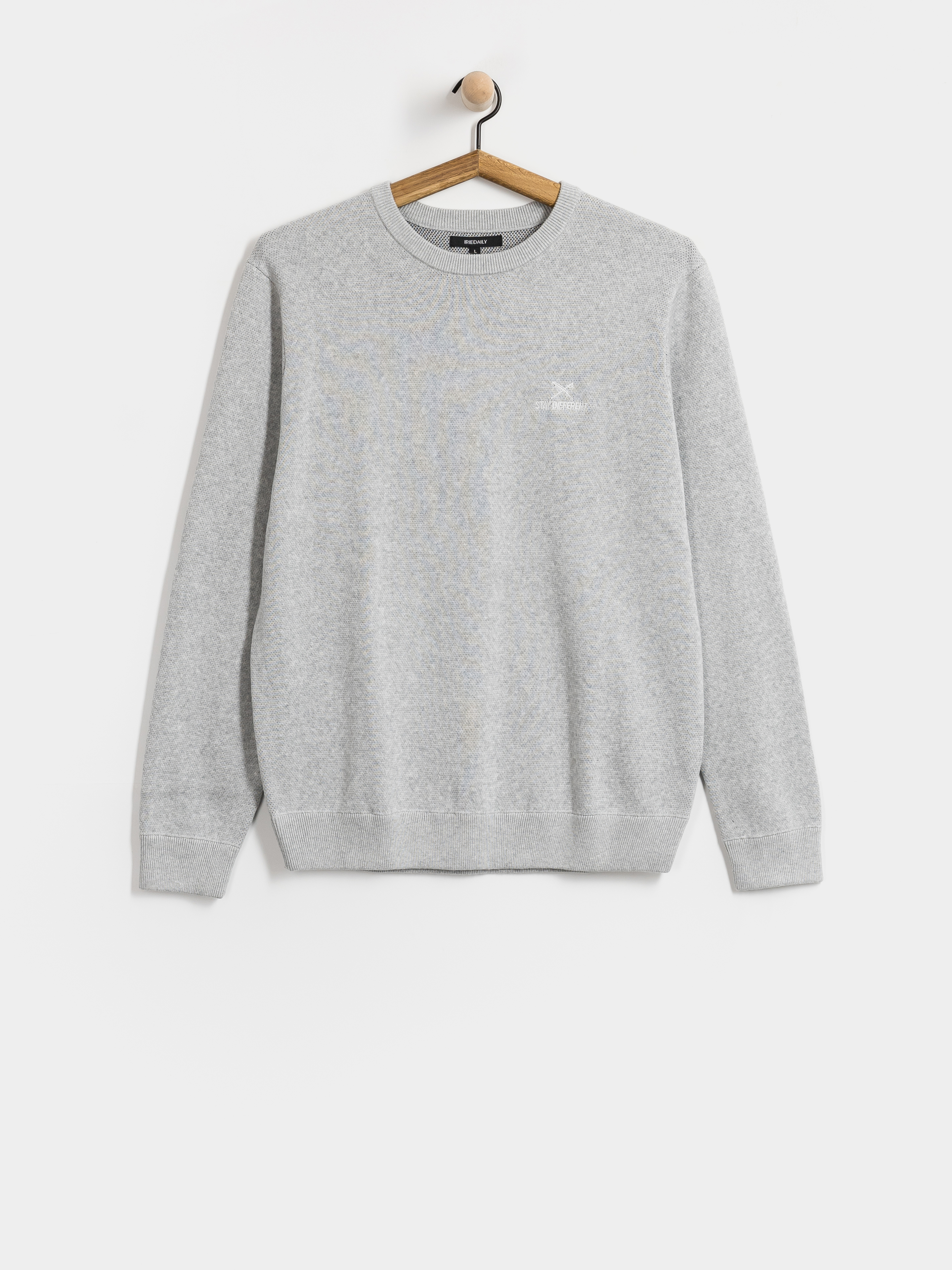 Svetr Iriedaily Stay Different (ash heather)