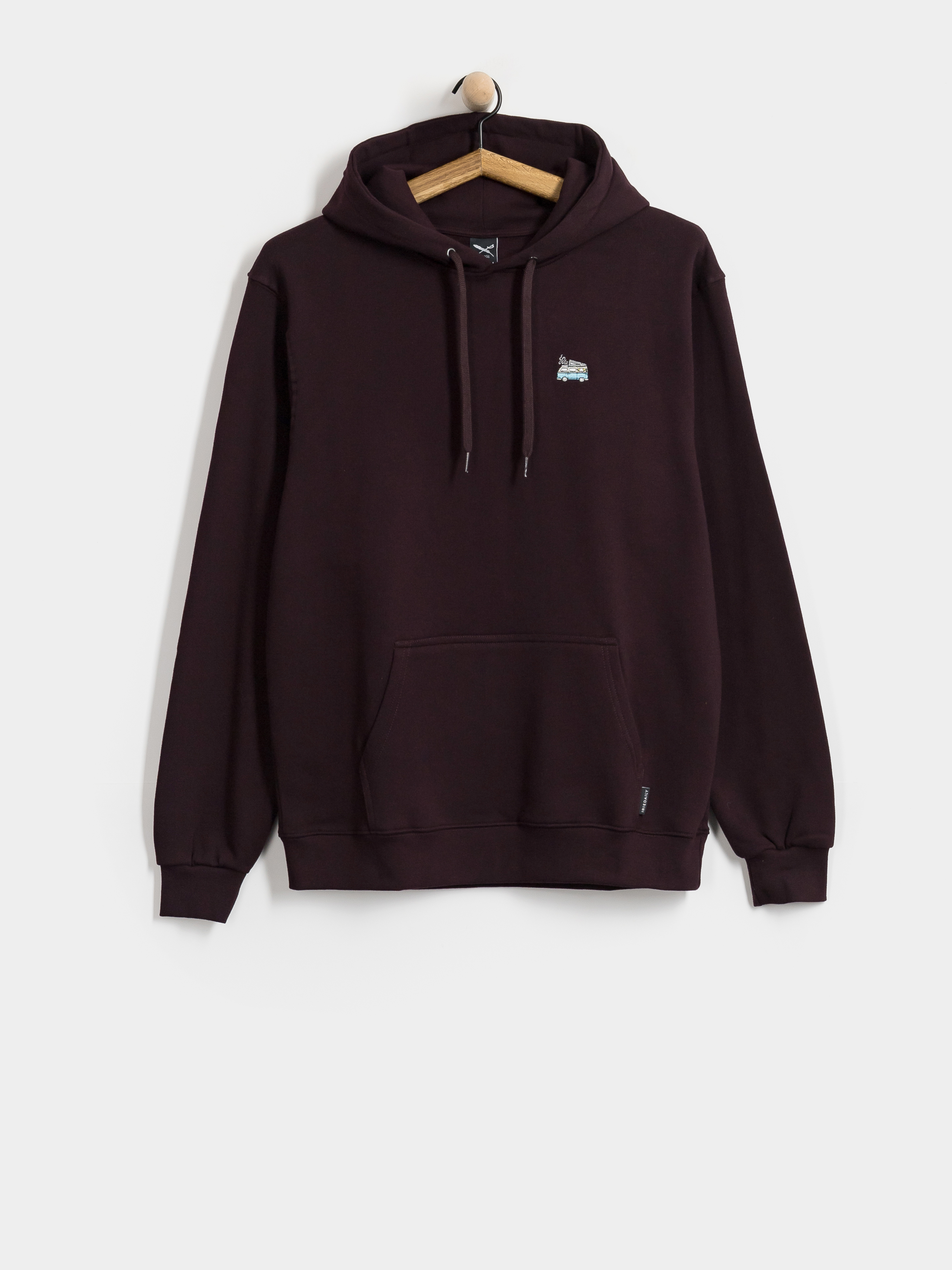 Mikina s kapucí Iriedaily Smokin Van HD (aubergine)