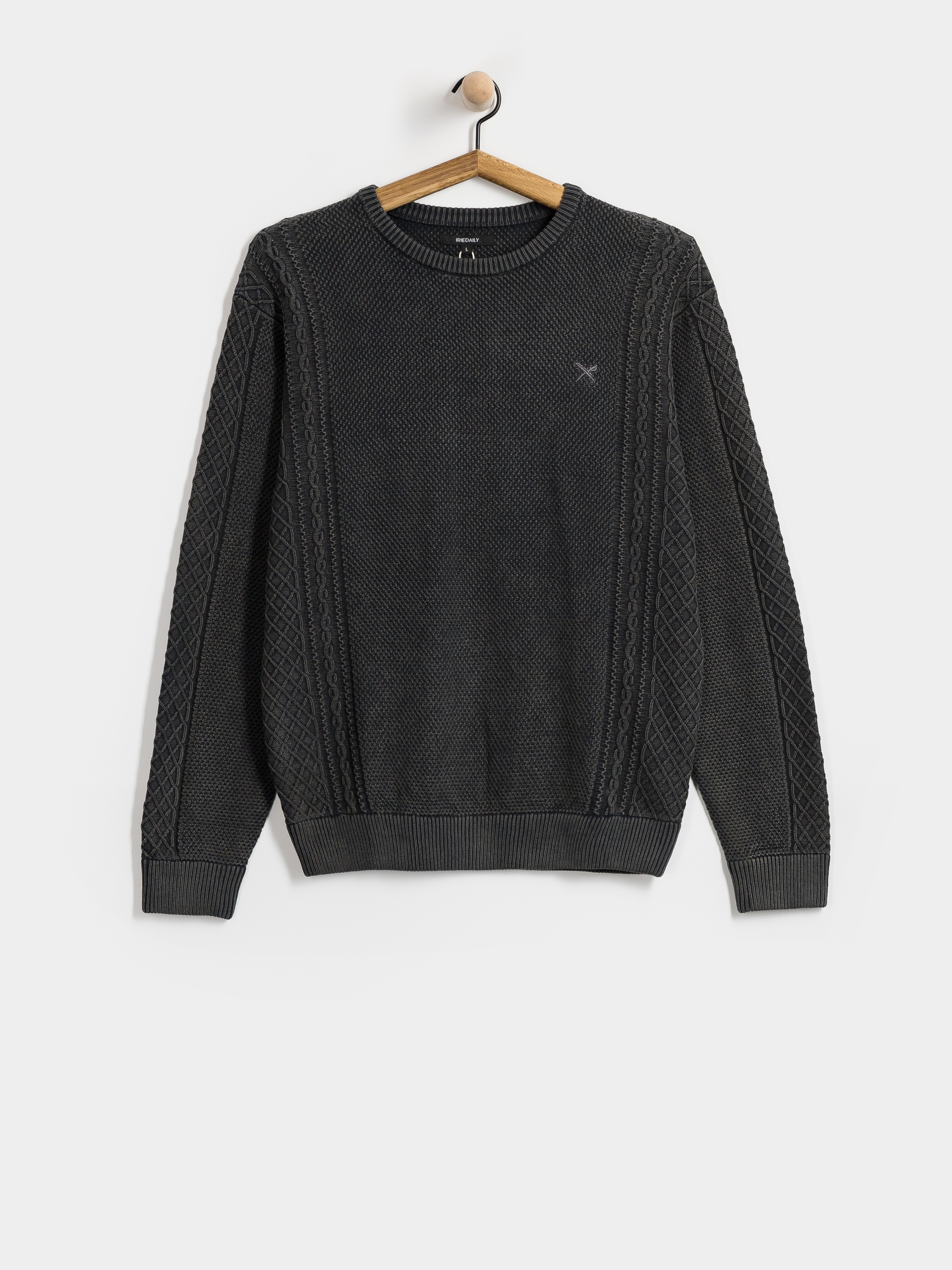 Svetr Iriedaily Vintage Structure (black wash)