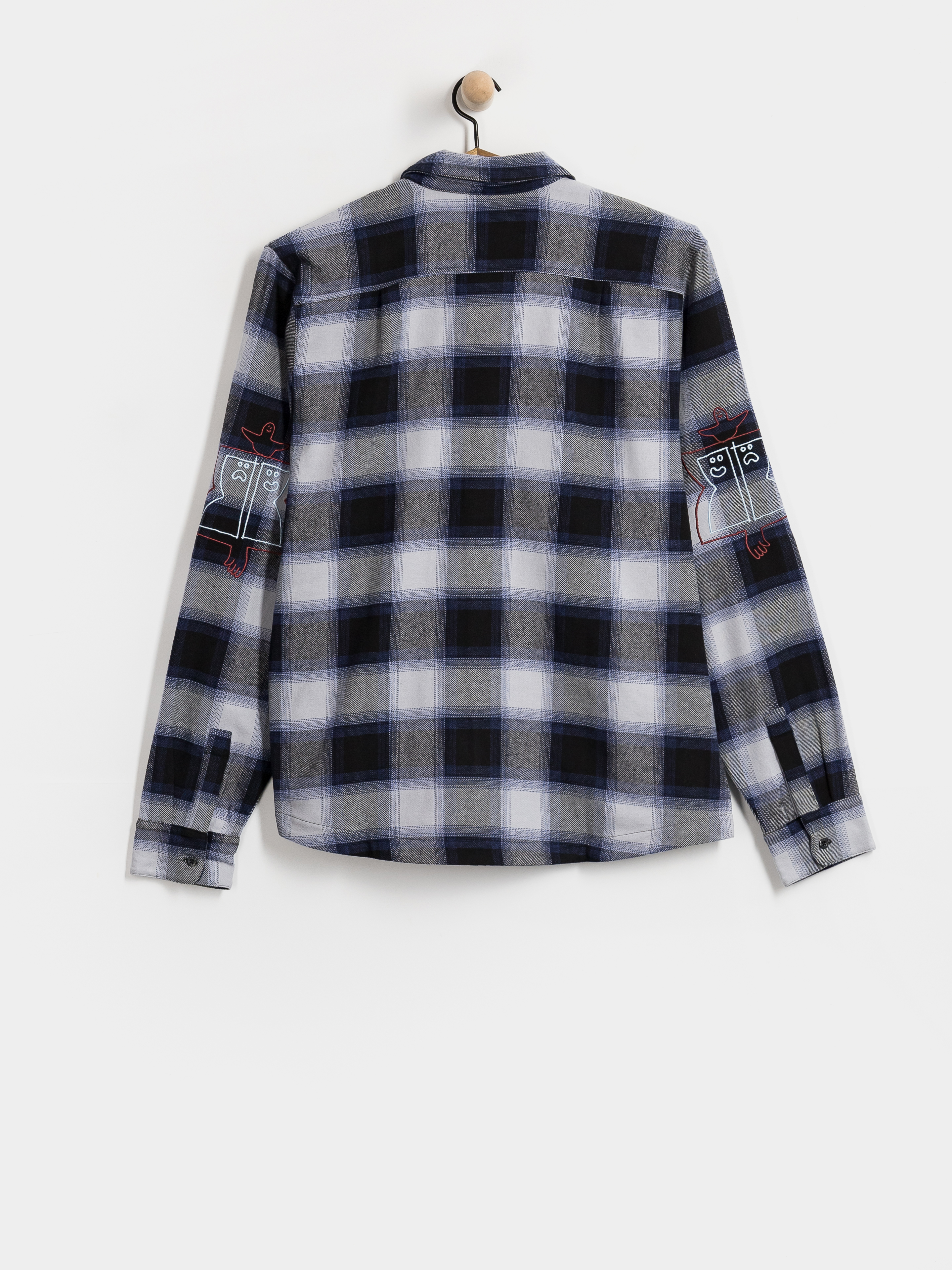 Košile adidas Gonz Flannel (black/mutprp/halsil)