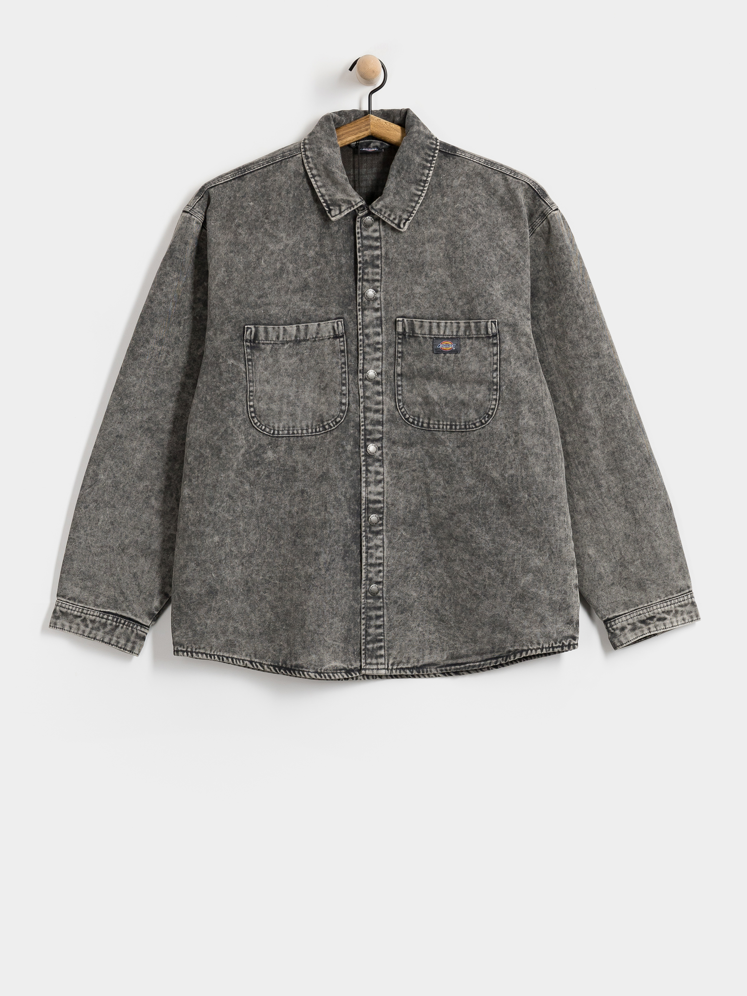Košile Dickies Flannel Lined Canvas Shacket (charcoal)