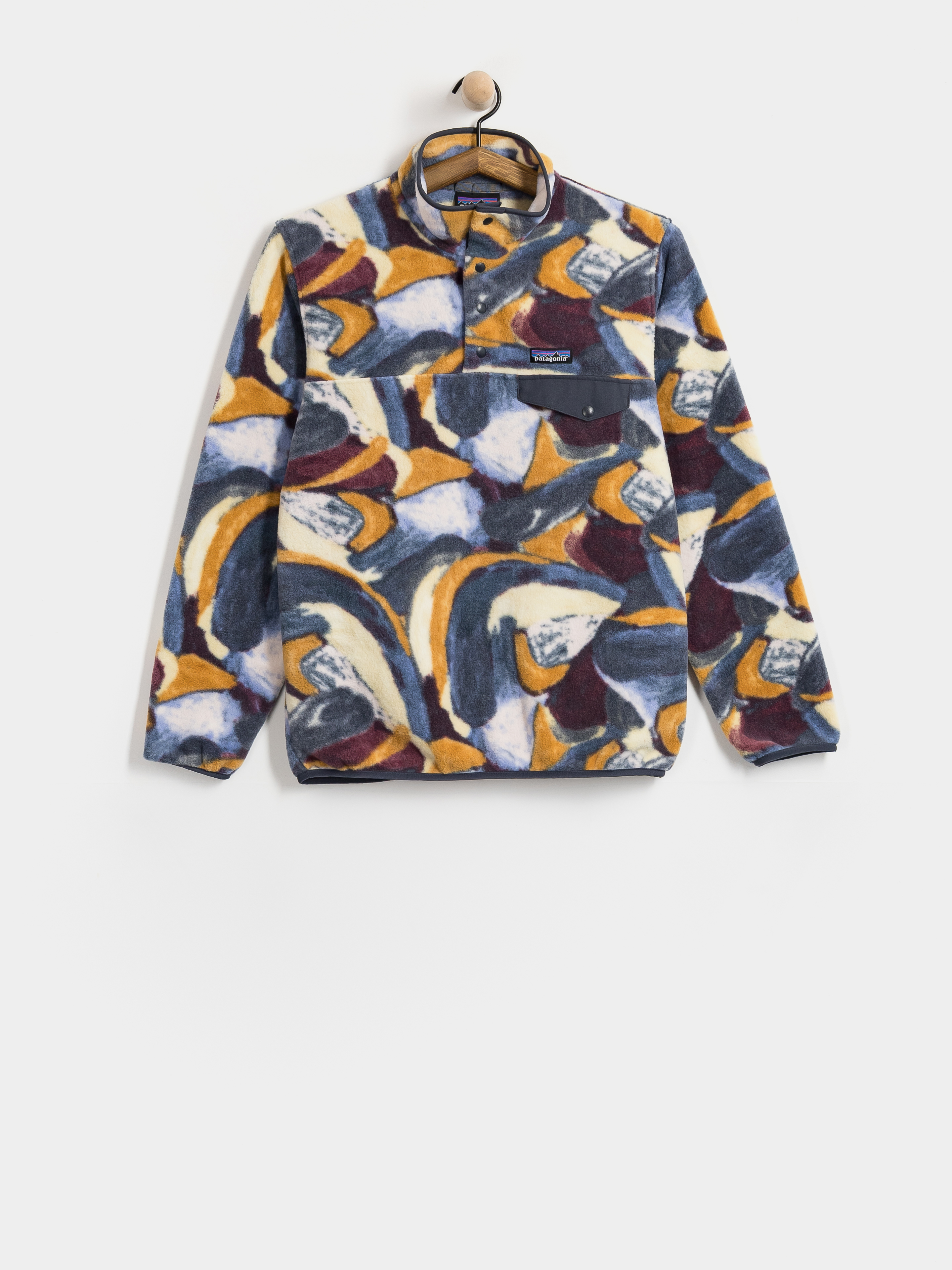 Fleecová mikina Patagonia Lightweight Synch Snap T Wmn (smudge smolder blue)