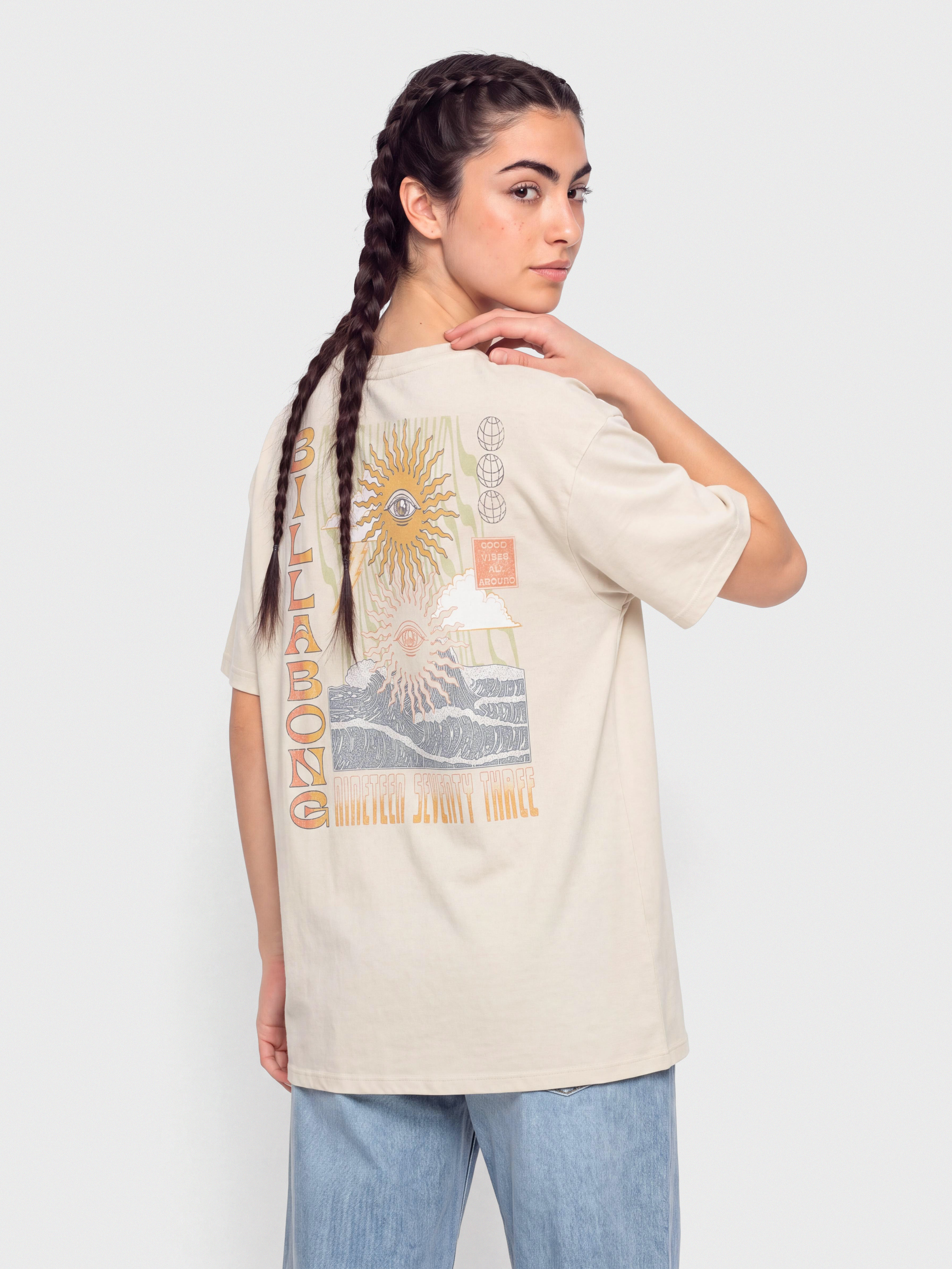 Tričko Billabong Adiv Good Vibes True Boy Wmn (oatmeal)