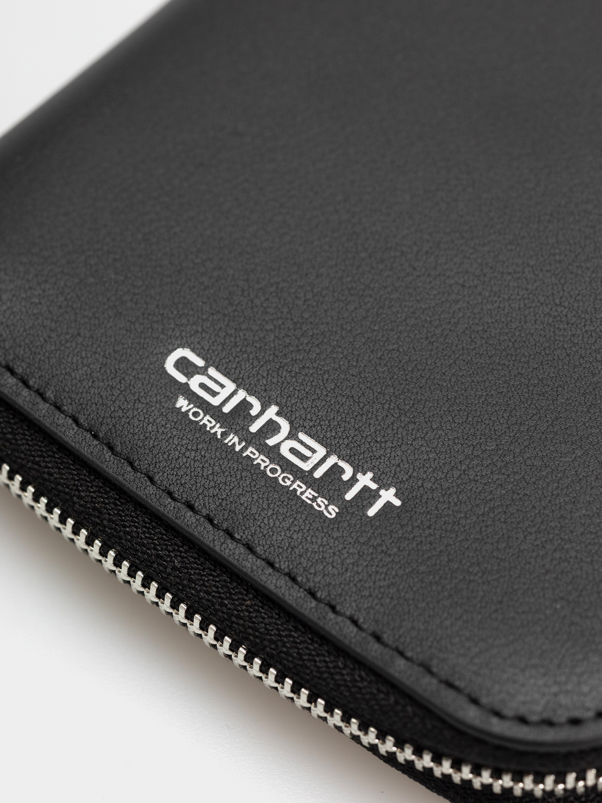 Peněženka Carhartt WIP Leather (black/silver)