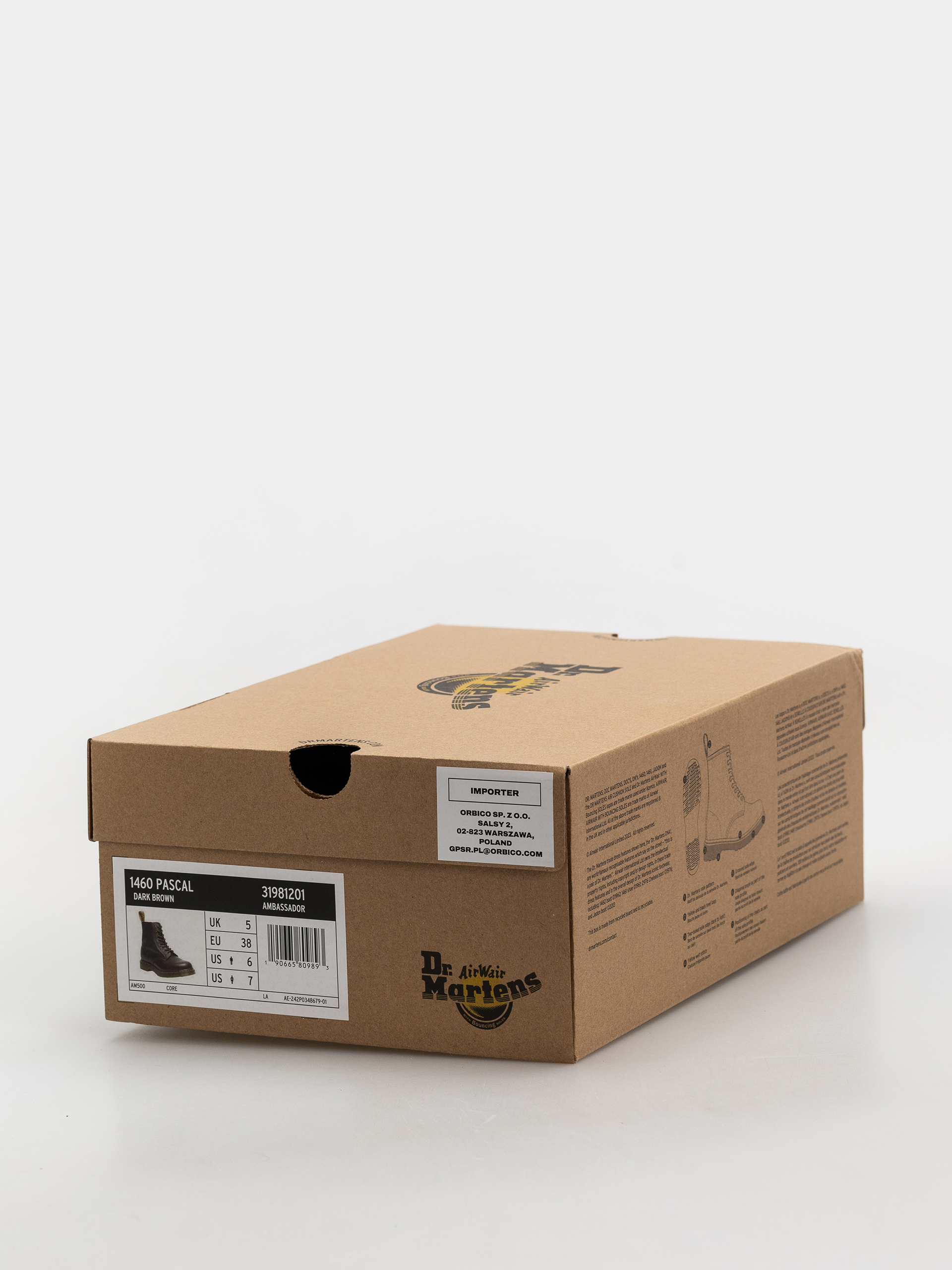 Boty Dr. Martens 1460 Pascal (dark brown)