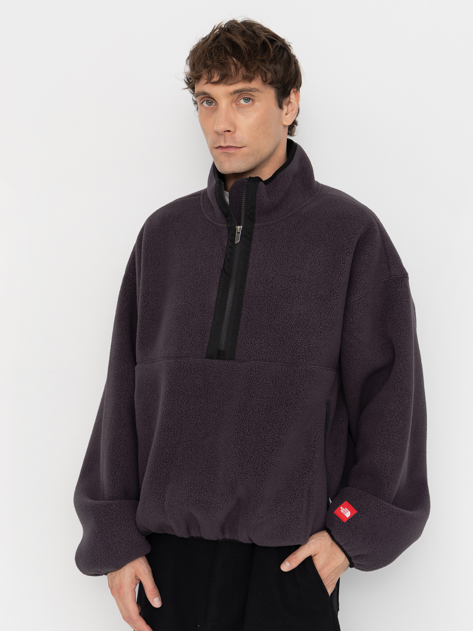 Fleecová mikina The North Face Red Box 1/2 Zip (obsidian)