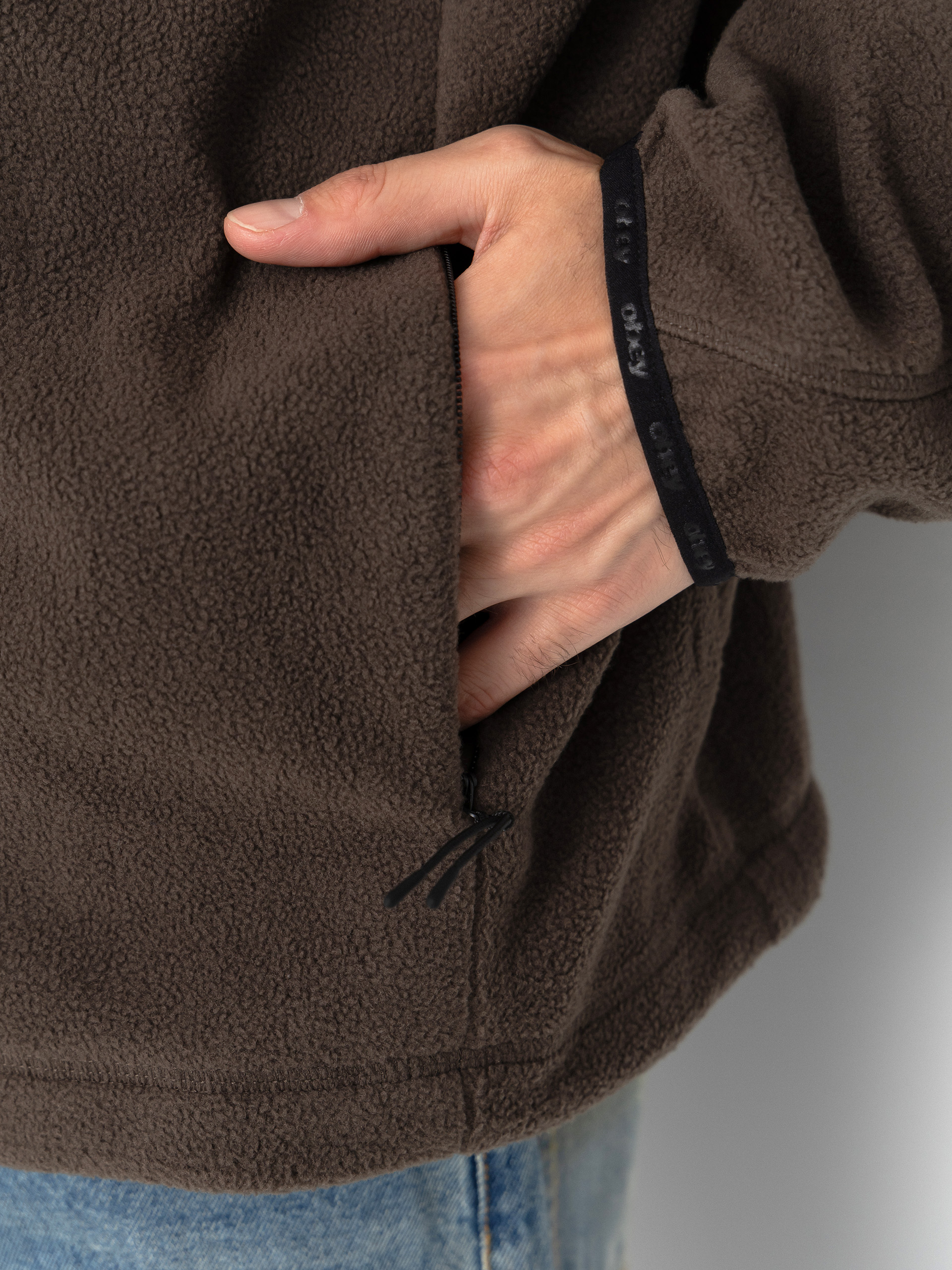 Pánský Fleecová mikina OBEY Vetta Pullover (andesite)