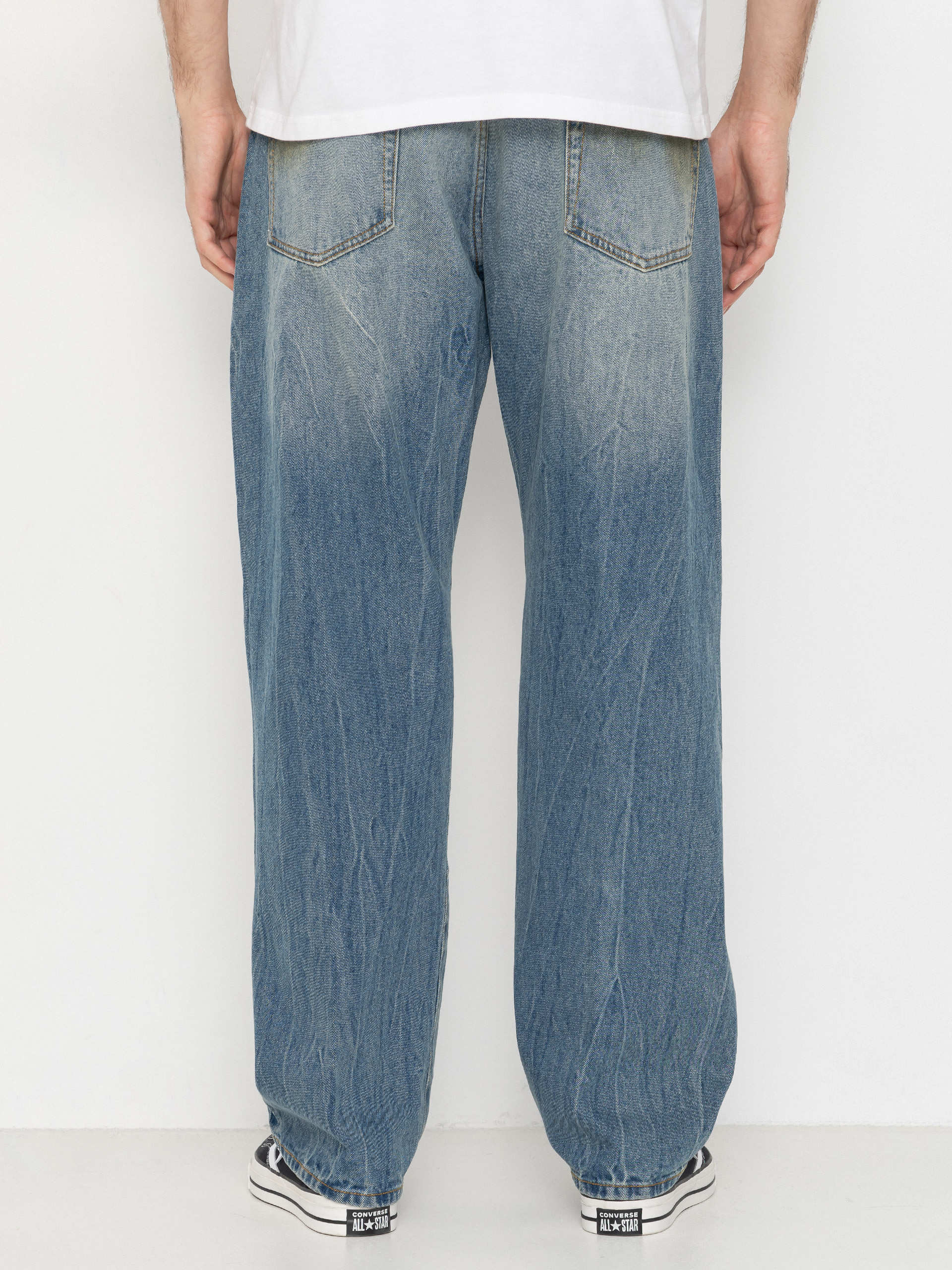 Kalhoty OBEY Nelson Straight Denim (garage wash indigo)