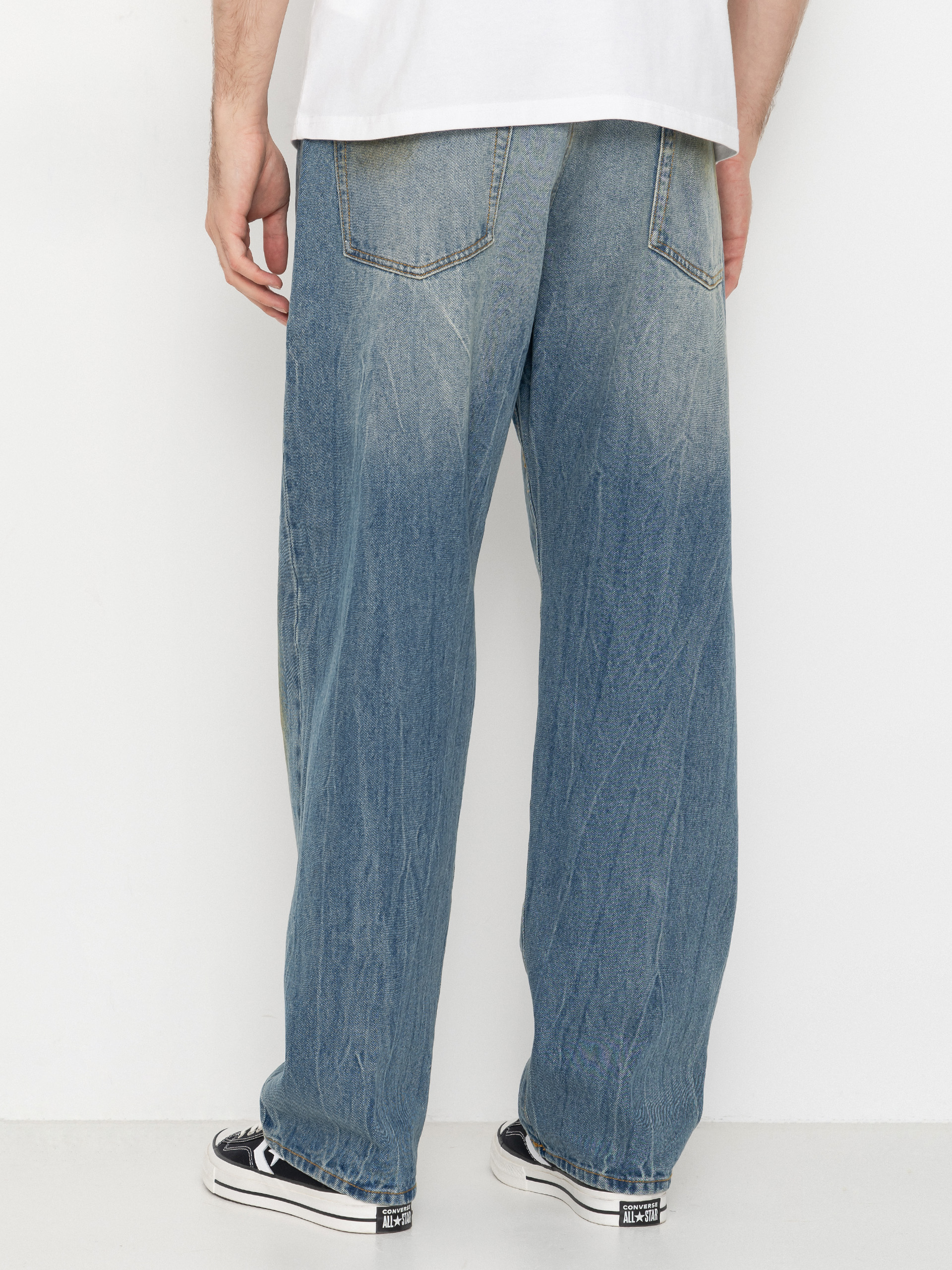 Kalhoty OBEY Nelson Straight Denim (garage wash indigo)