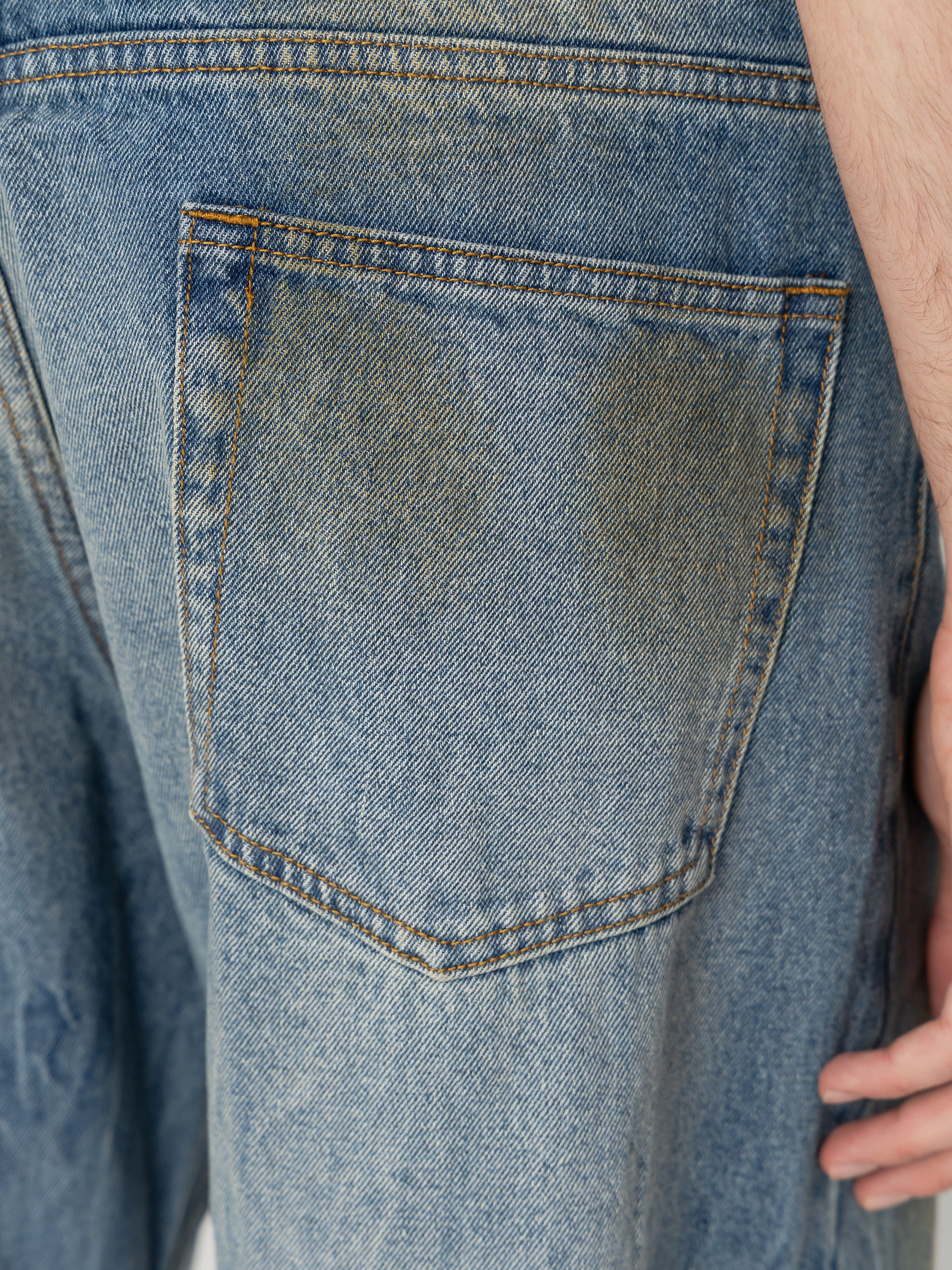 Kalhoty OBEY Nelson Straight Denim (garage wash indigo)