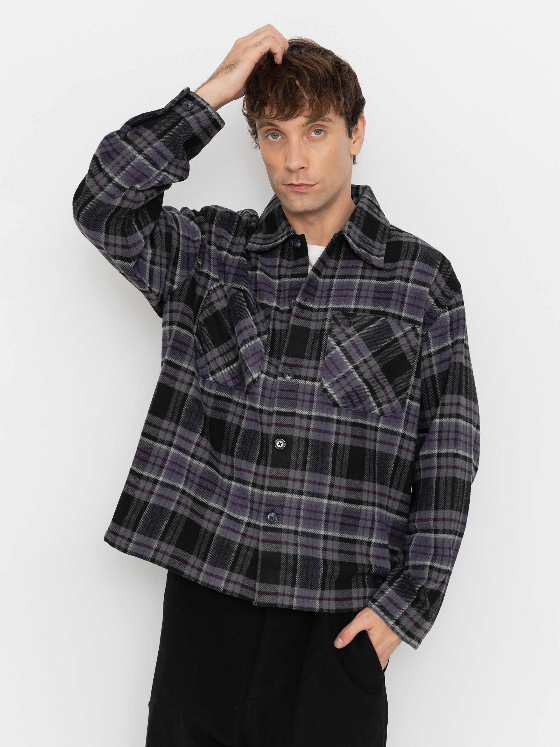 Kou0161ile Carhartt WIP Parson (parson check shady purple)