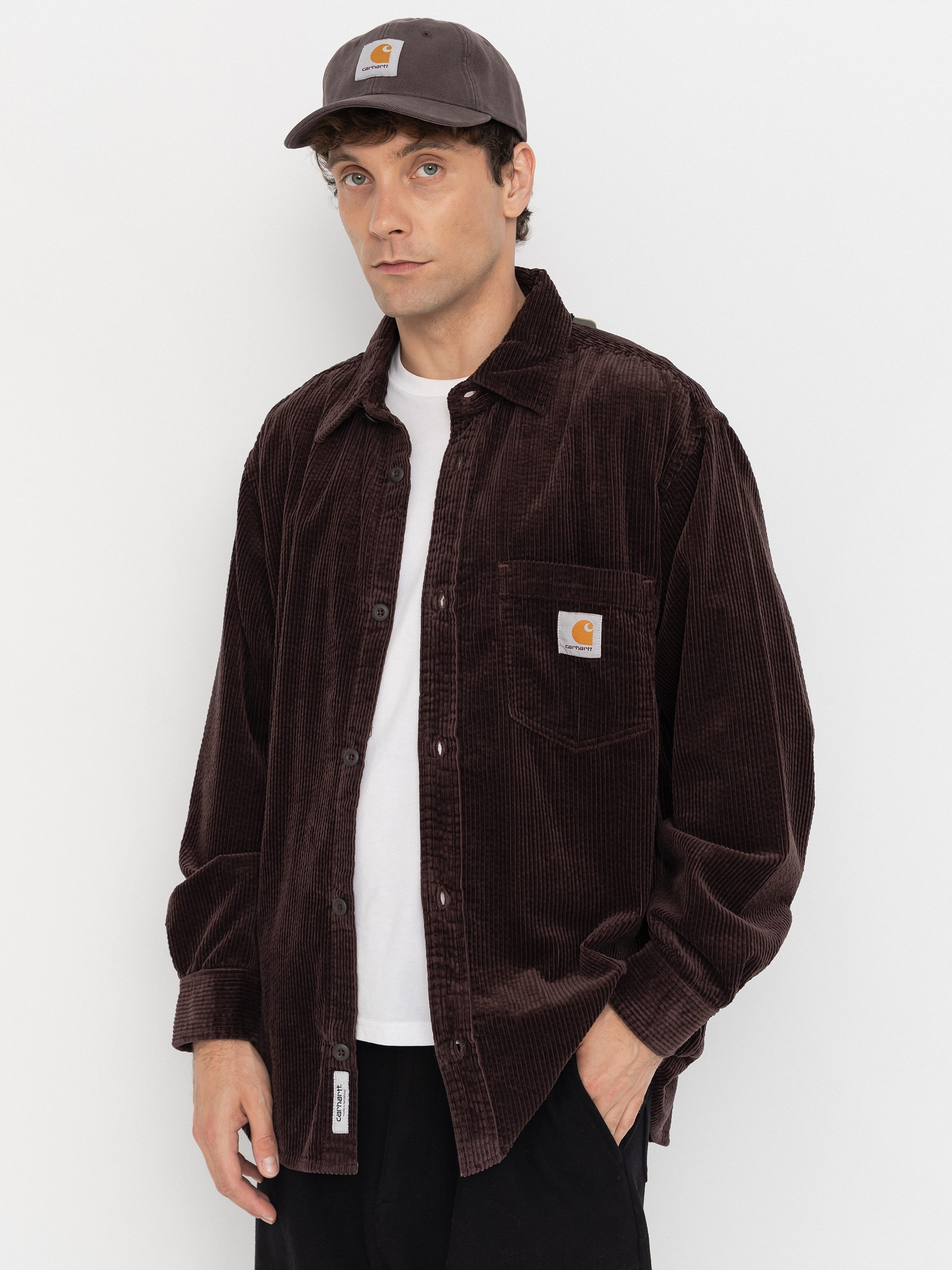 Košile Carhartt WIP Loyde (palisander/rinsed)