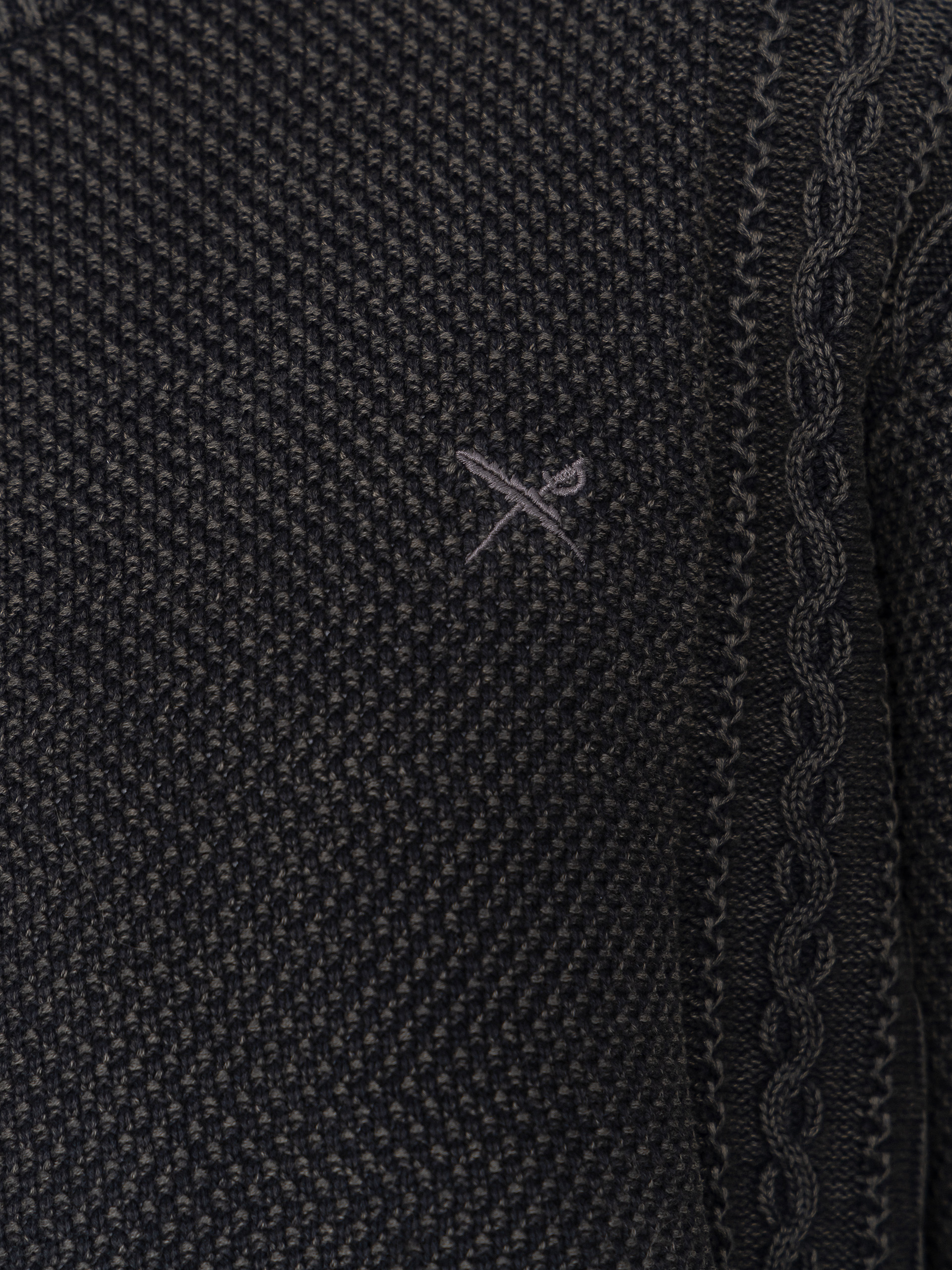 Svetr Iriedaily Vintage Structure (black wash)