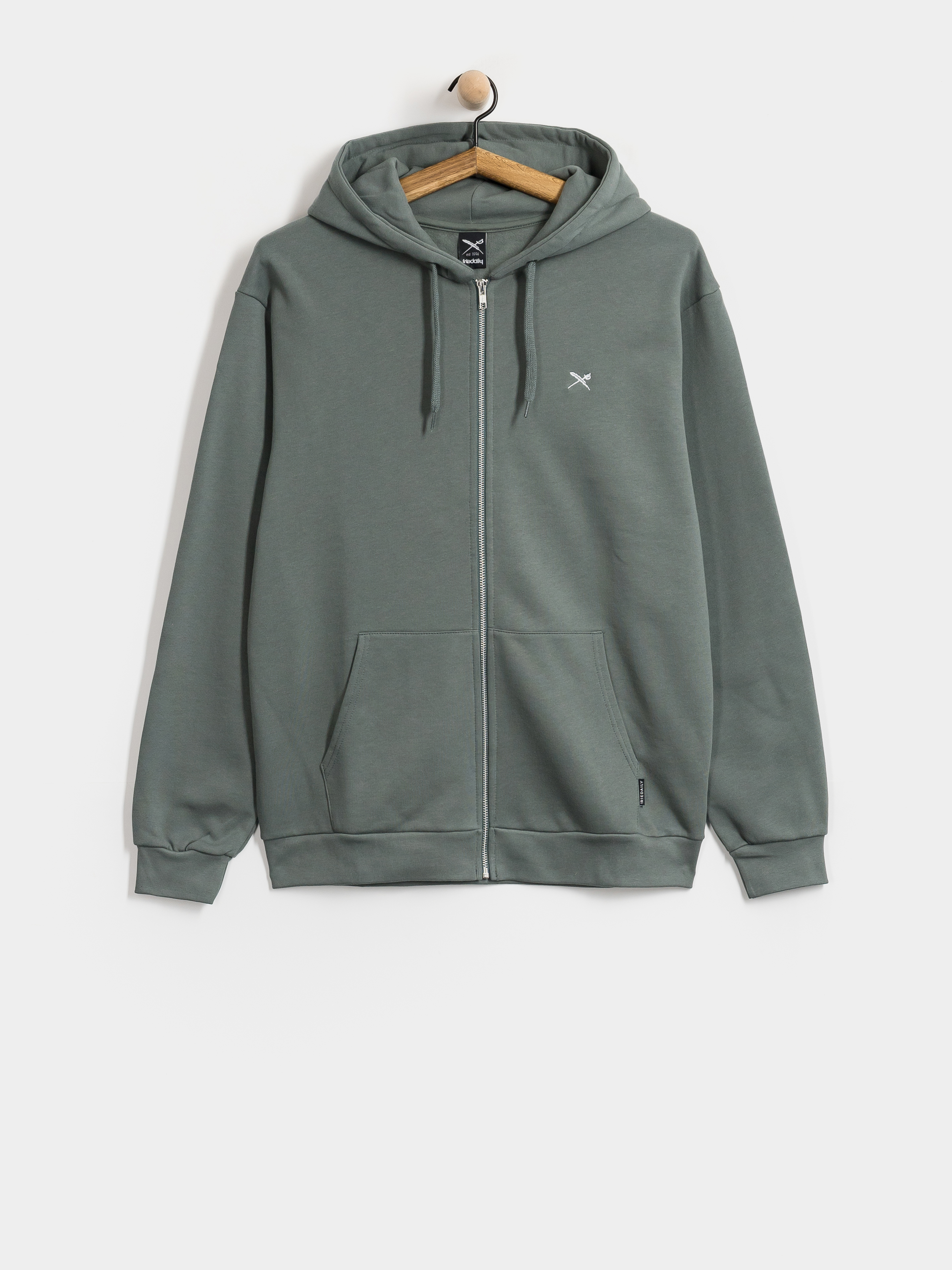 Mikina s kapucí Iriedaily Mini Flag 2 ZHD (jungle green)