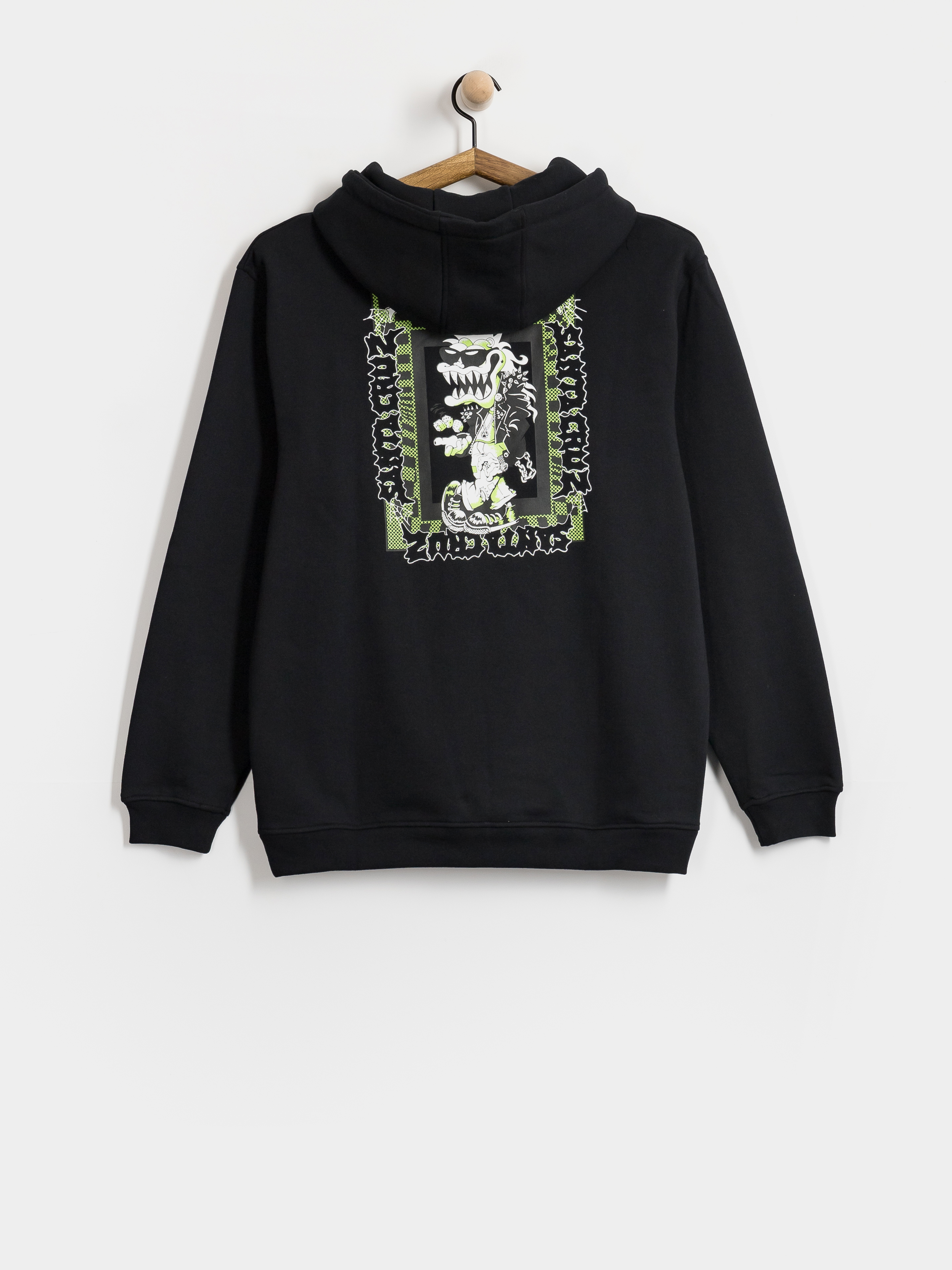 Mikina s kapucí Santa Cruz Punk Gremlin HD (black)