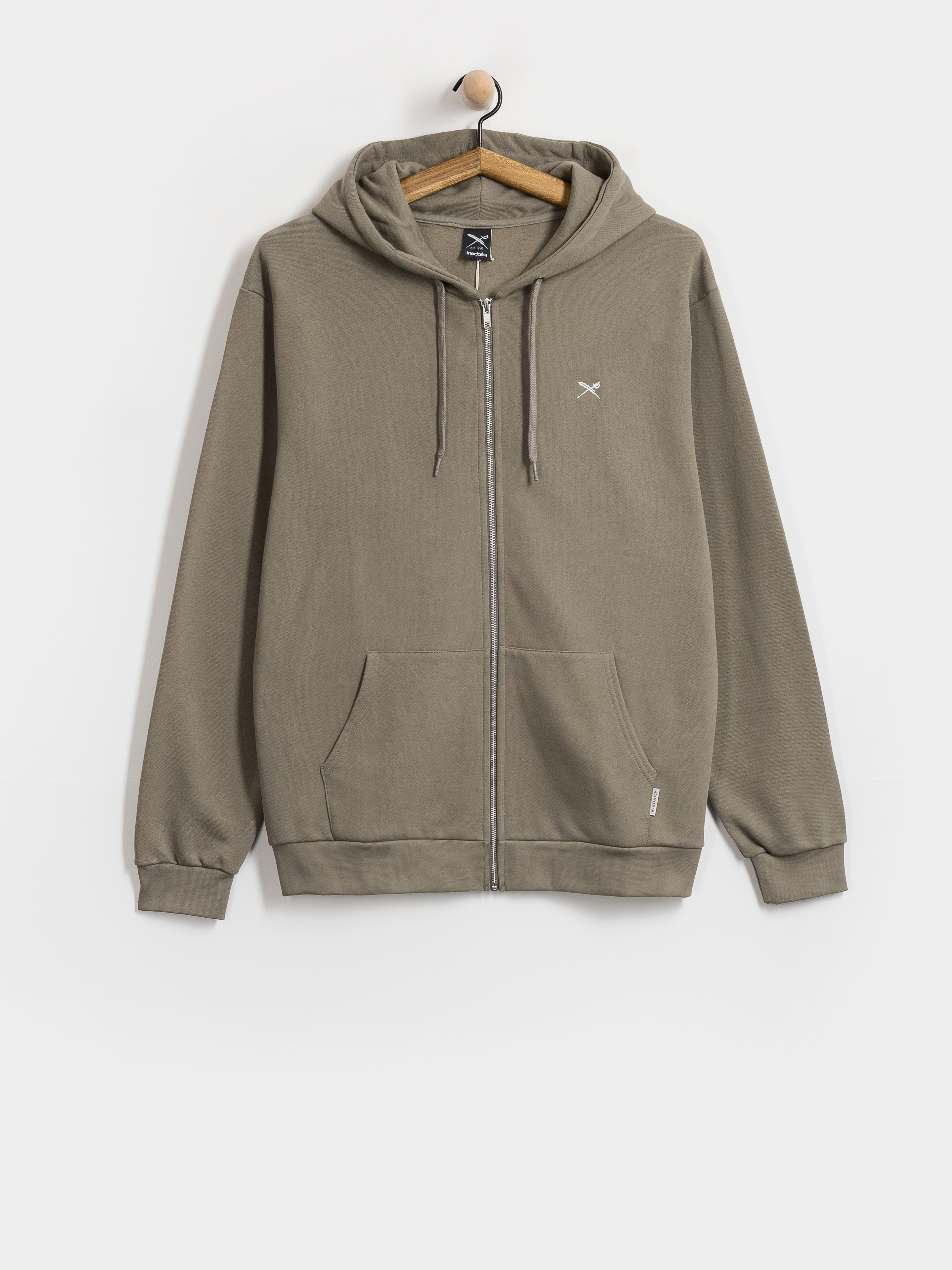 Mikina s kapucí Iriedaily Mini Flag 2 ZHD (smokey olive)