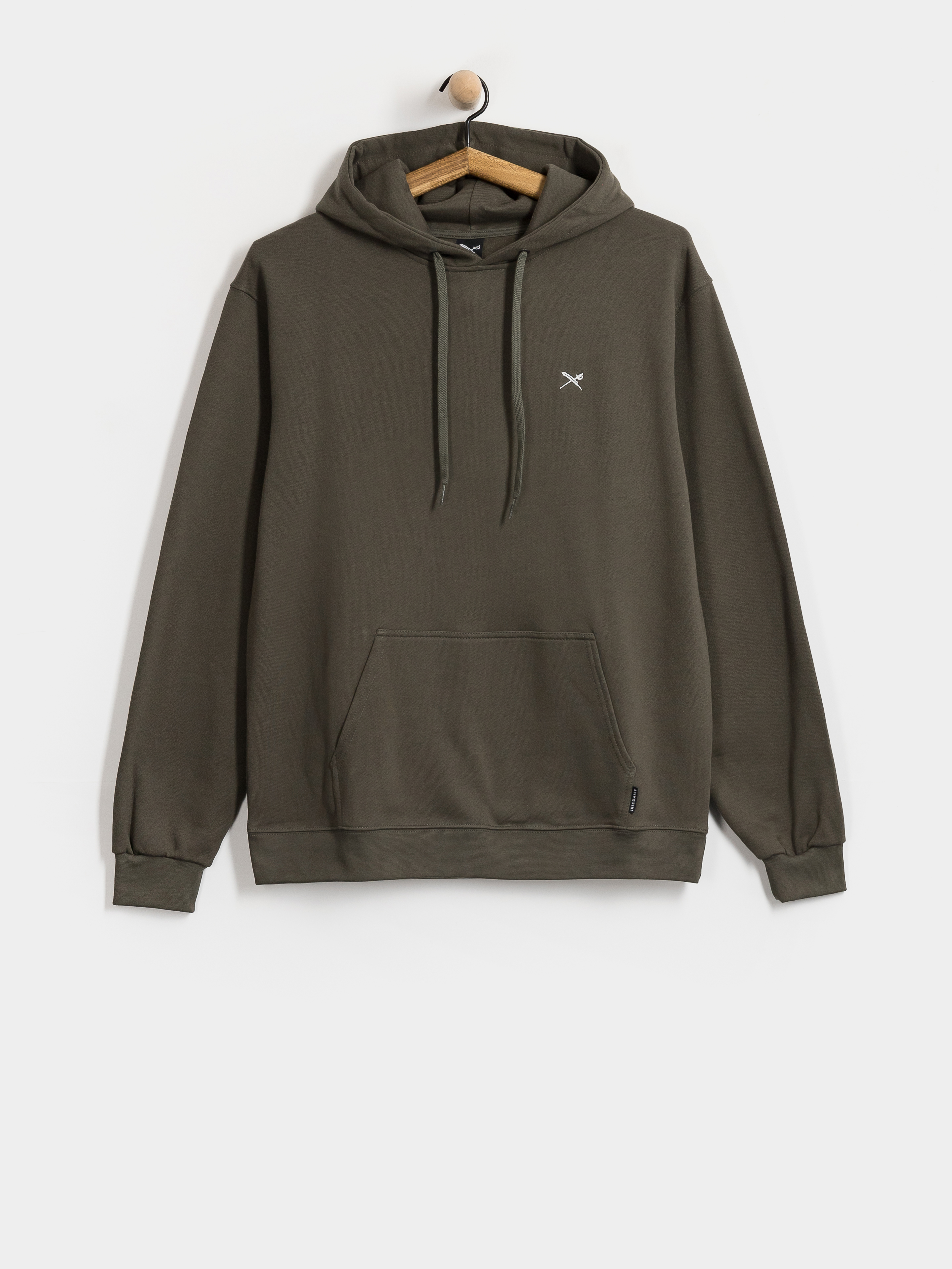 Mikina s kapucu00ed Iriedaily Mini Flag 2 HD (night olive)