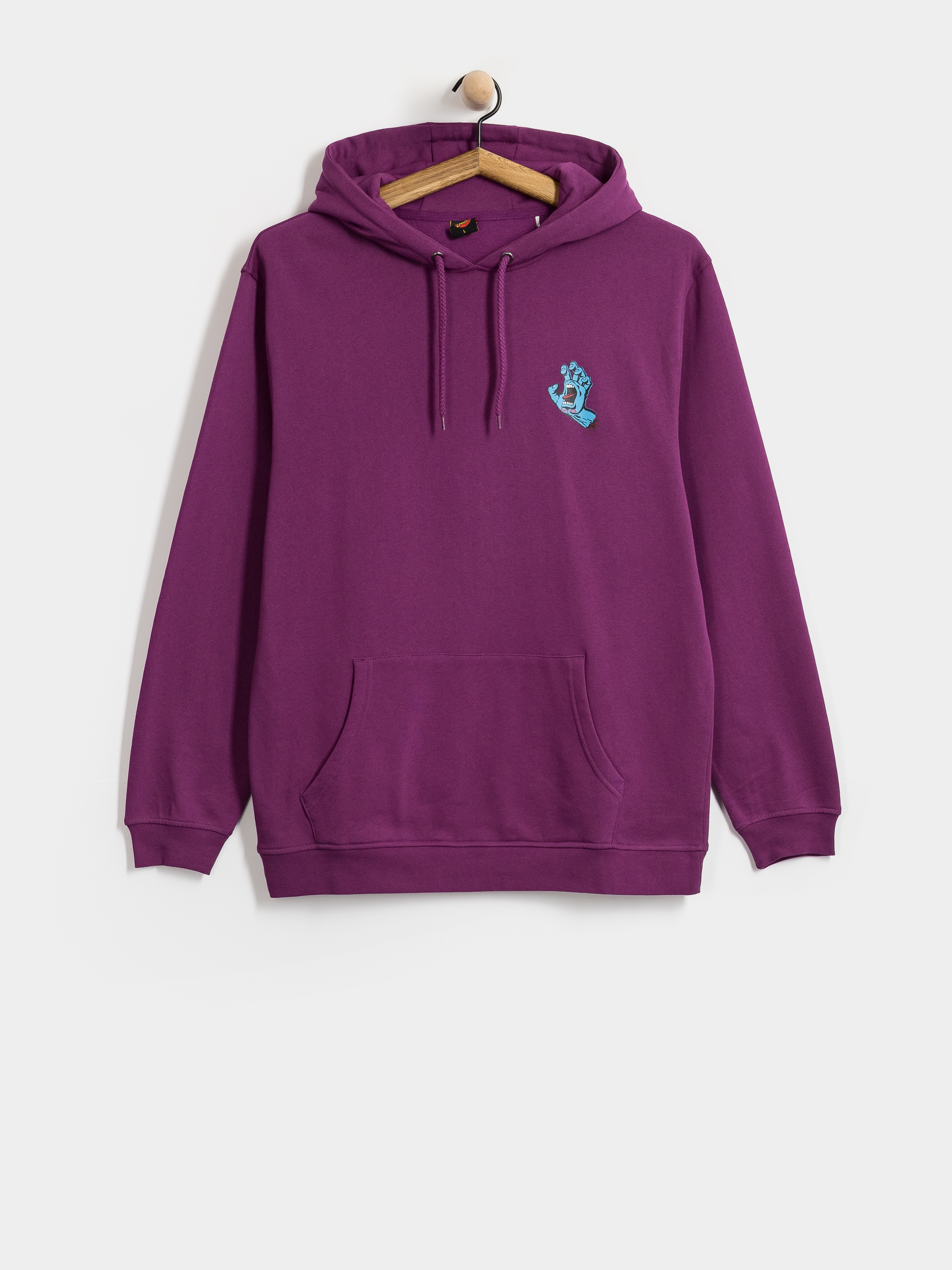 Mikina s kapucí Santa Cruz Screaming Hand Chest HD (fresh purple)