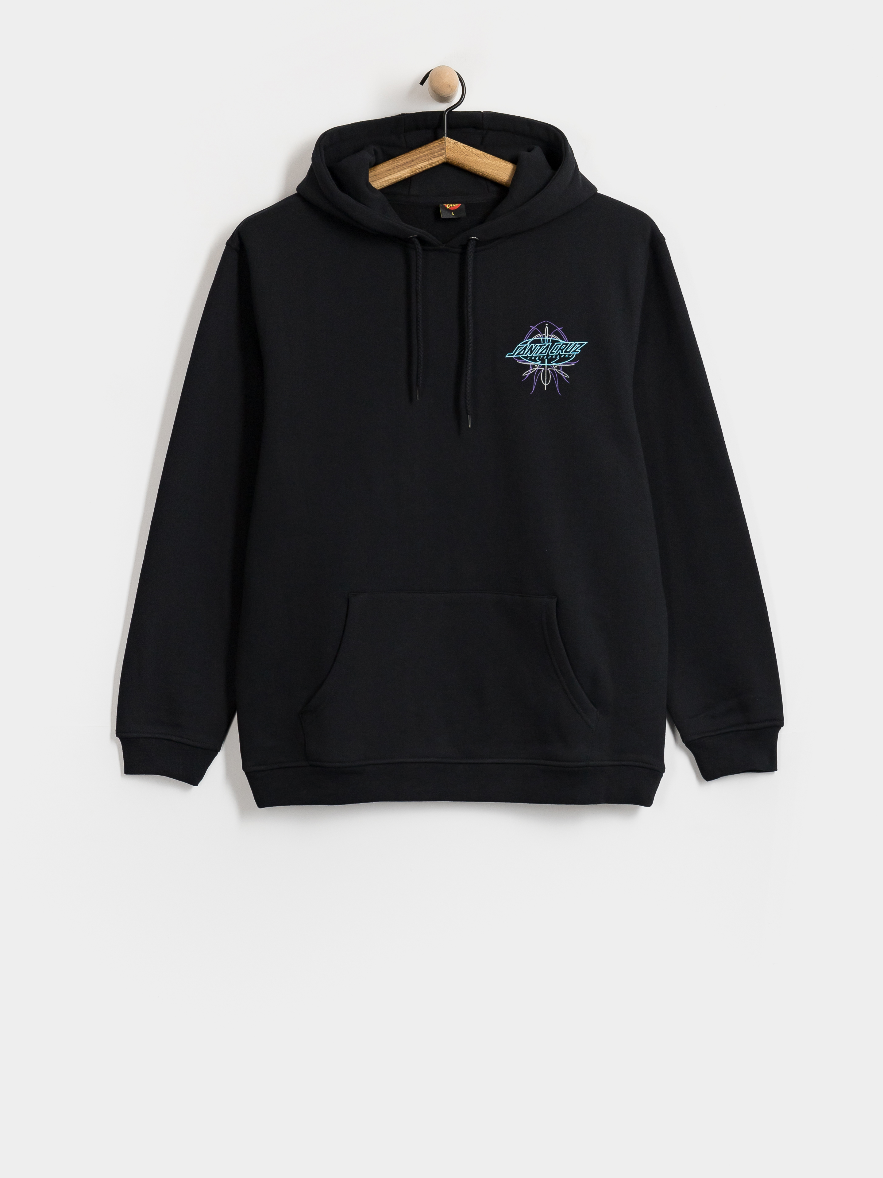 Mikina s kapucí Santa Cruz Meek Pinstripe Slasher HD (black)
