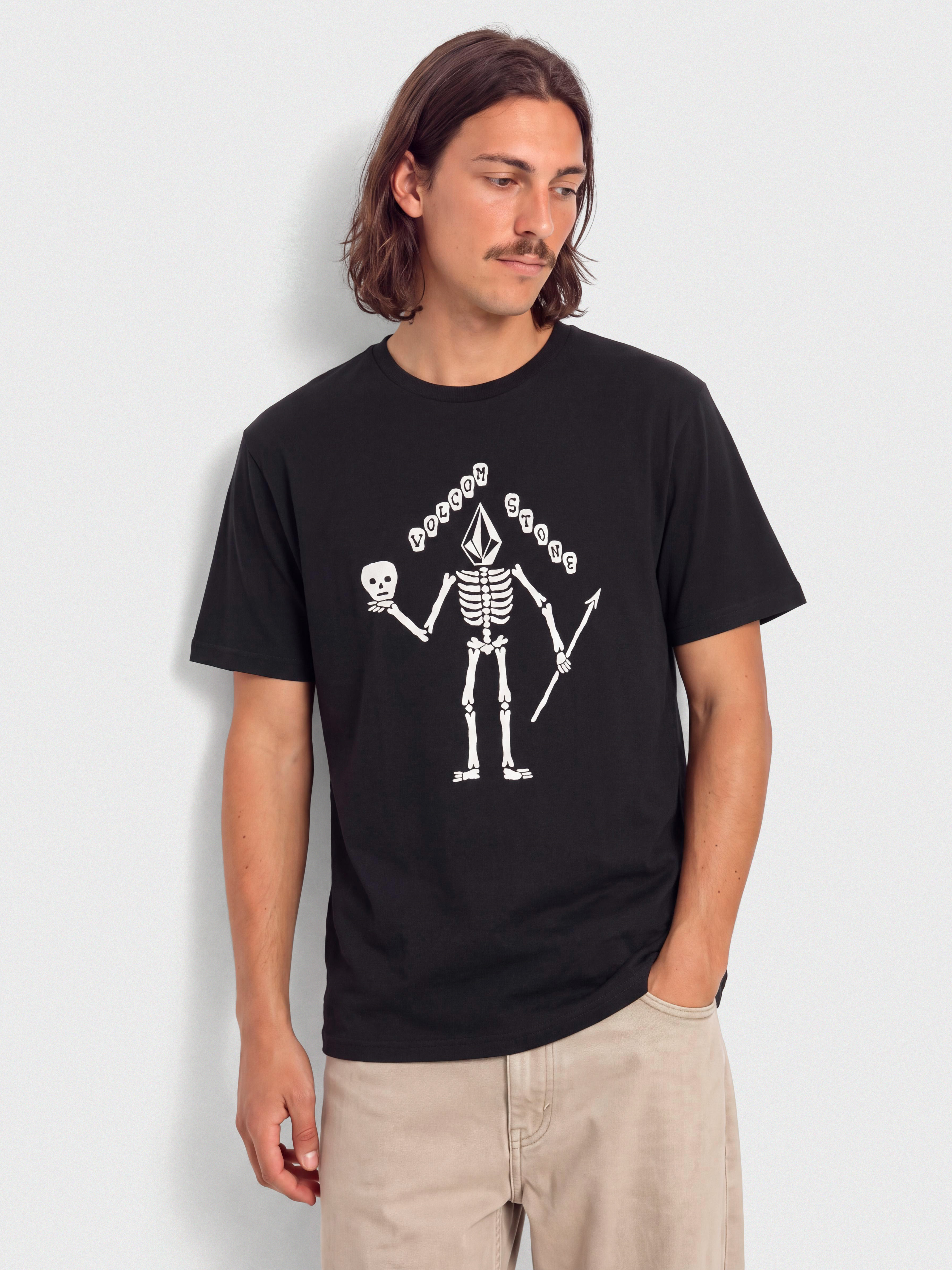 Tričko Volcom Felix Skull Bsc (black)