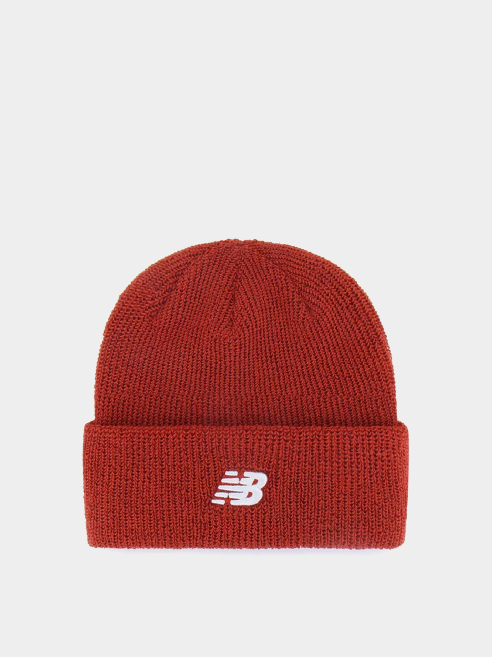 Čepice 47 Brand X NB Core Cuff Knit (hot tomato w/ white)