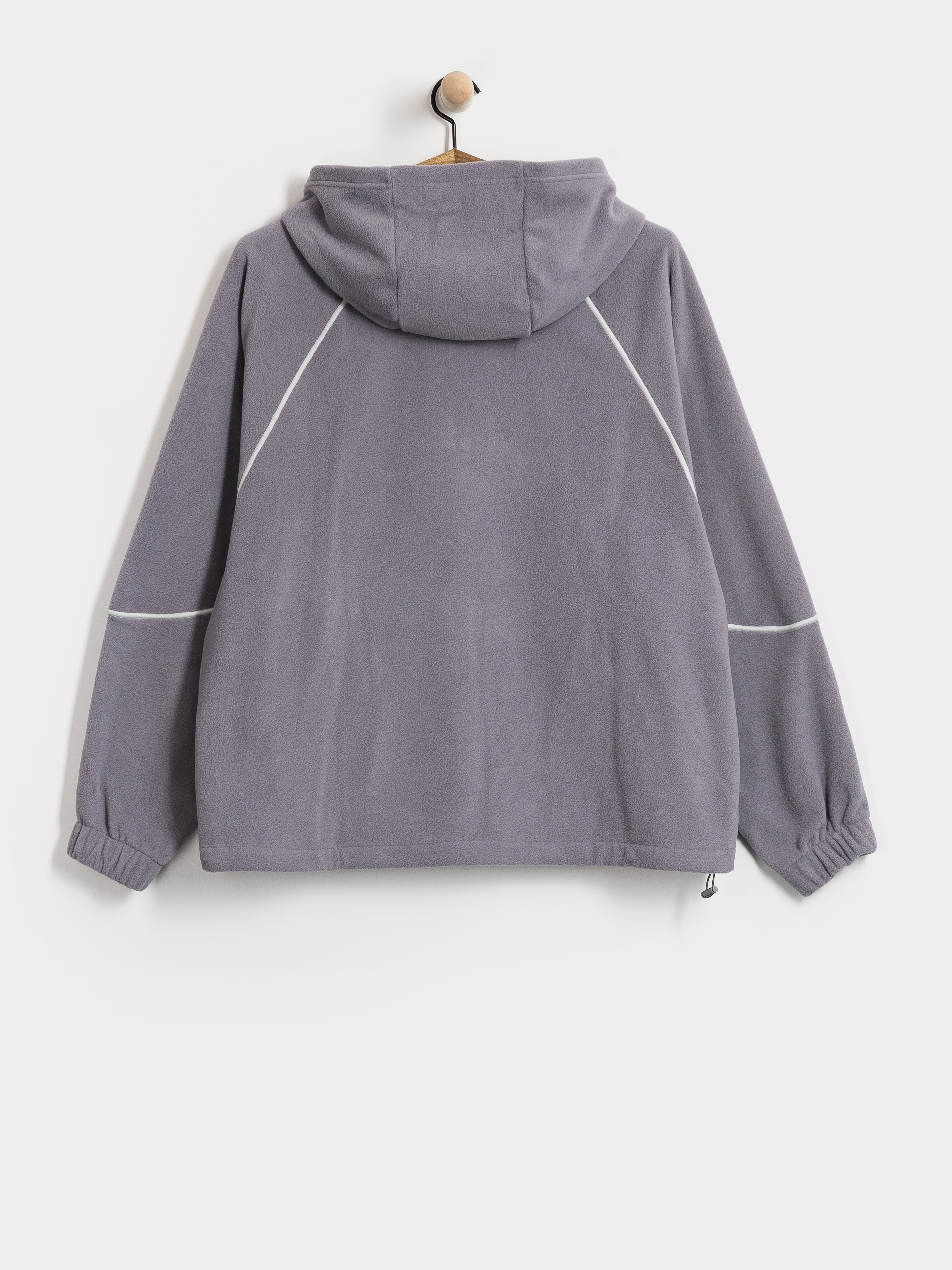 Mikina s kapucí New Balance Trackside Polar Fleece HD (off line grey)