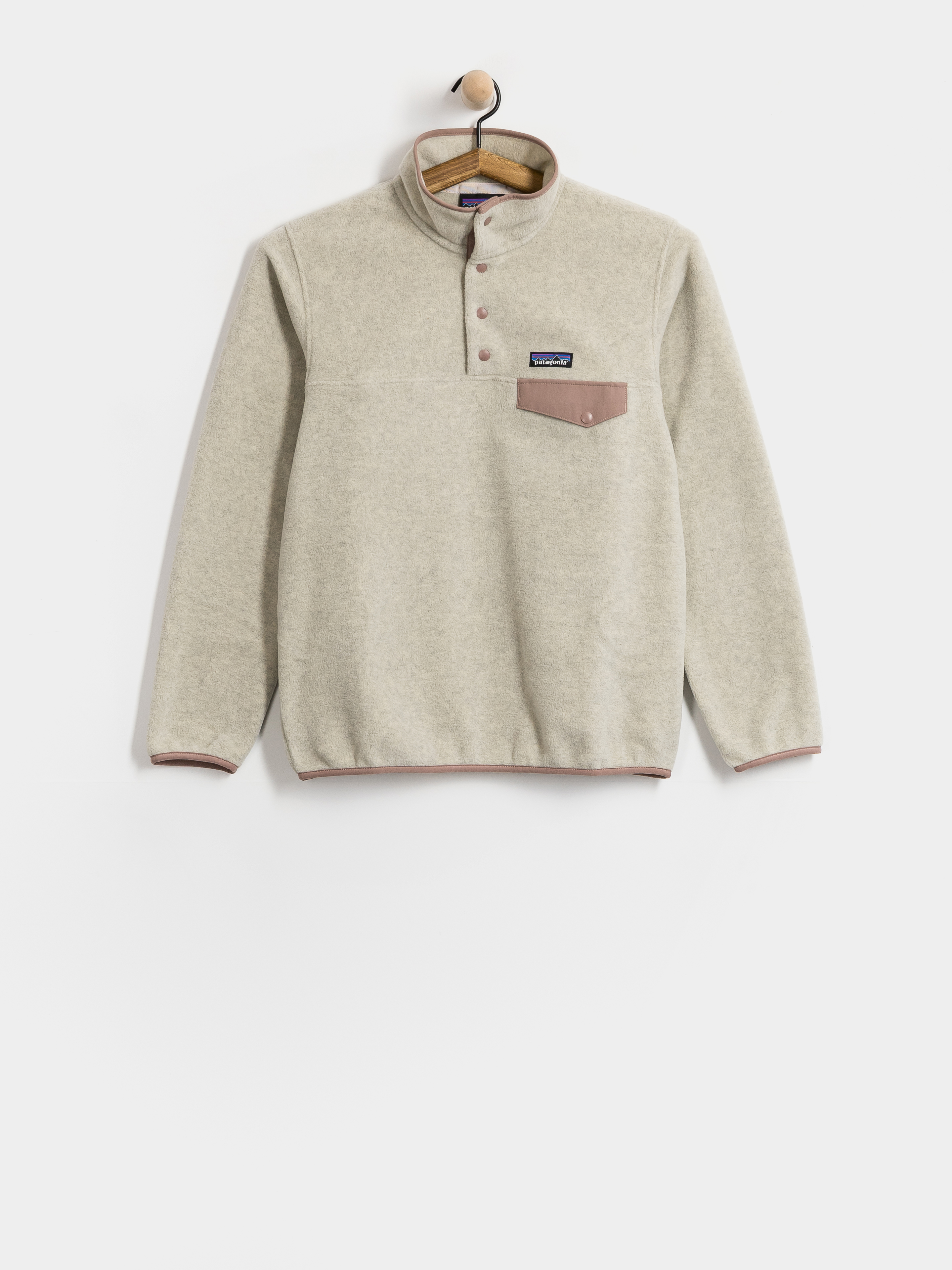 Dámský Fleecová mikina Patagonia Lightweight Synch Snap T (oatmeal heather w/moonrise taupe)