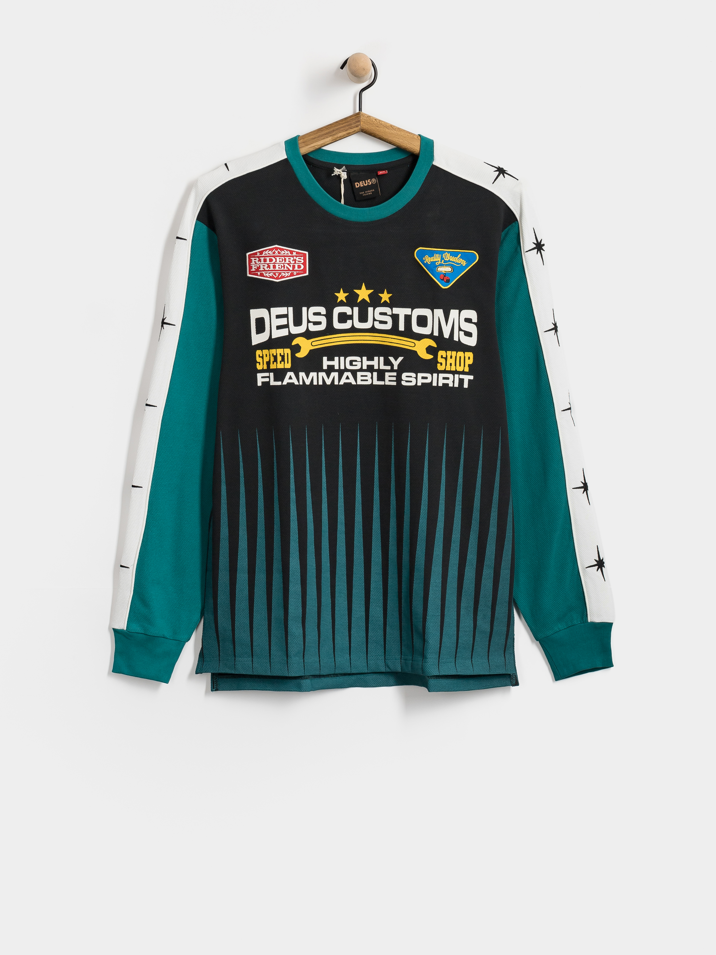 Triko Deus Ex Machina Trife Life Moto Jersey (black)