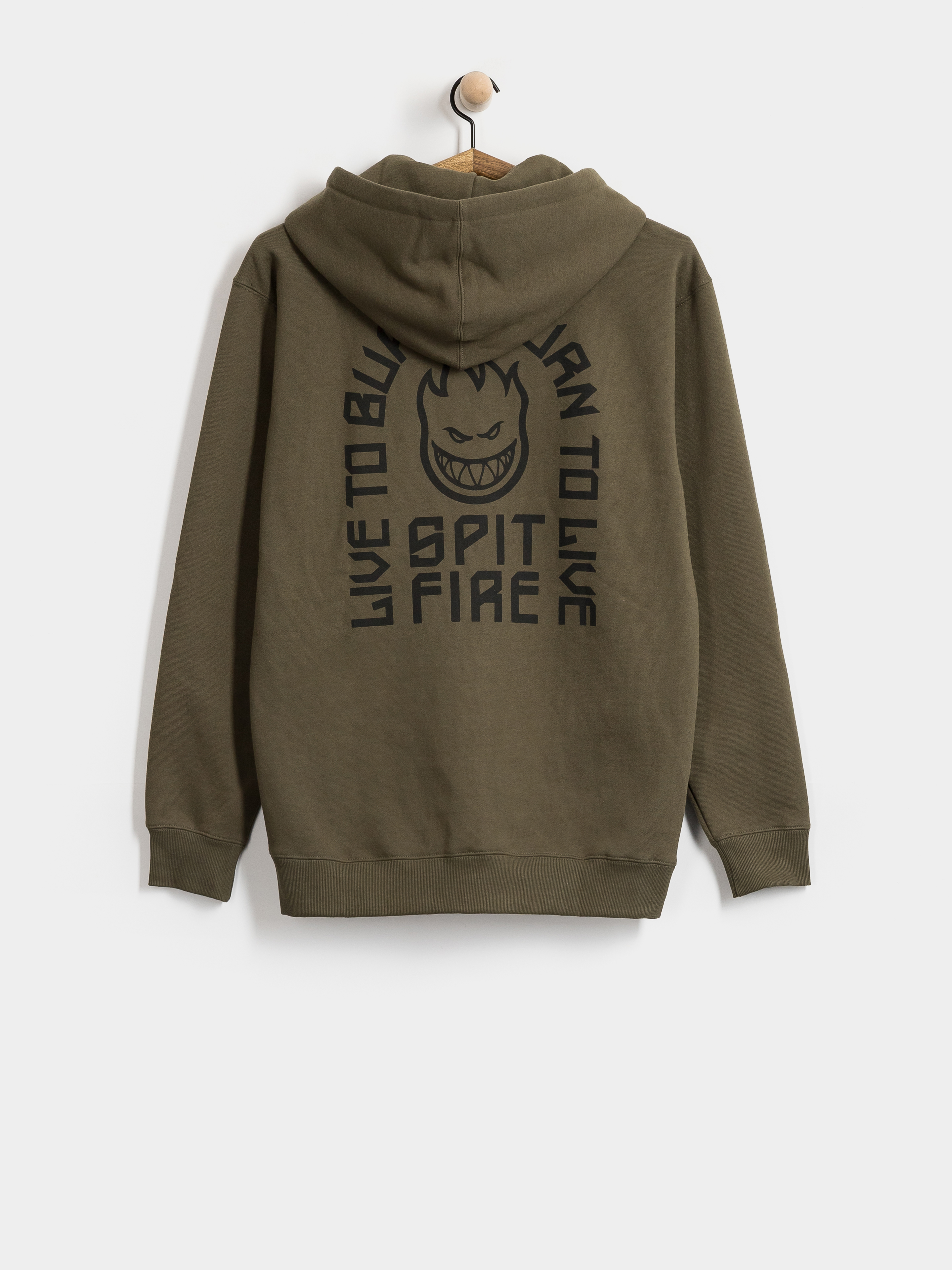 Mikina s kapucí Spitfire Ltb Arch Emb ZHD (olive)