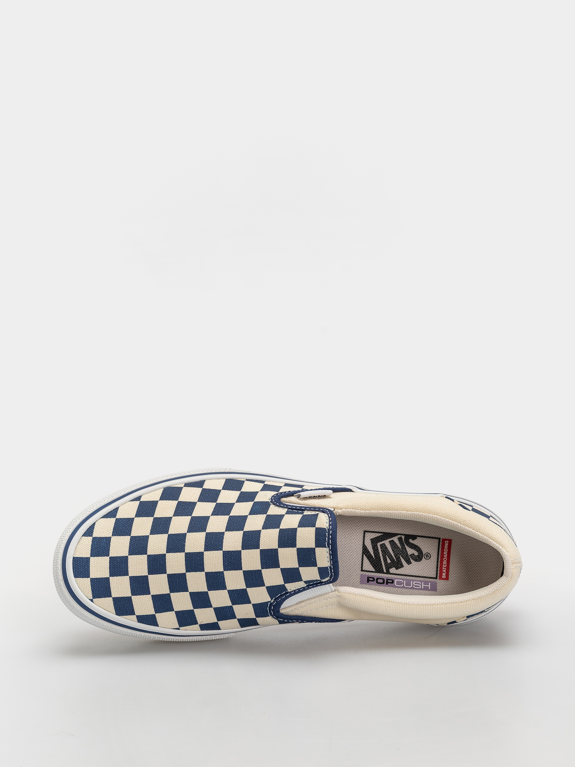 Boty Vans Skate Slip On (blue checkerboard)