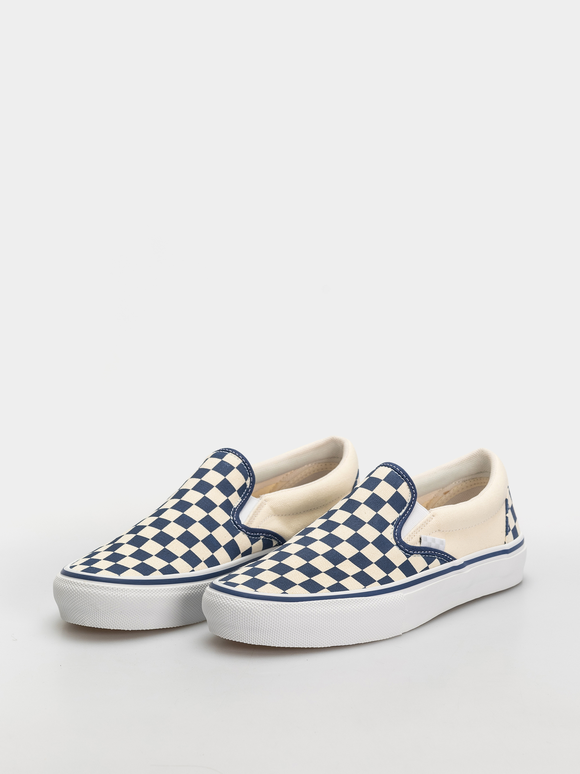 Boty Vans Skate Slip On (blue checkerboard)