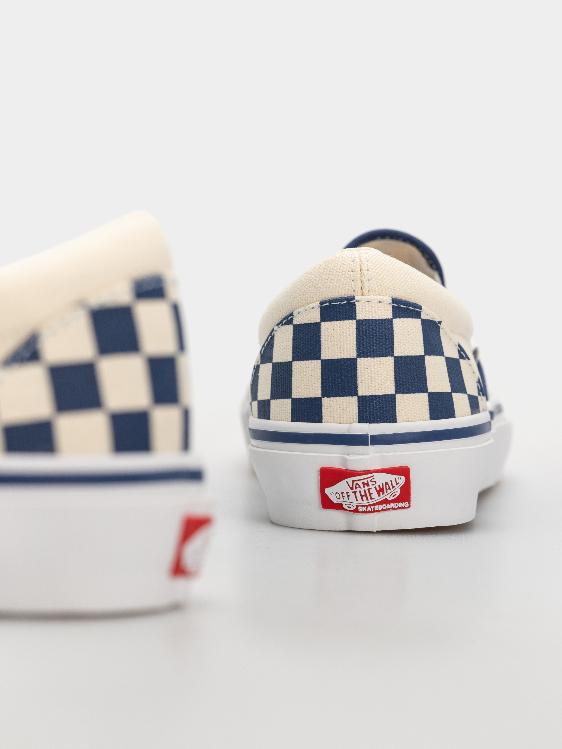 Boty Vans Skate Slip On (blue checkerboard)