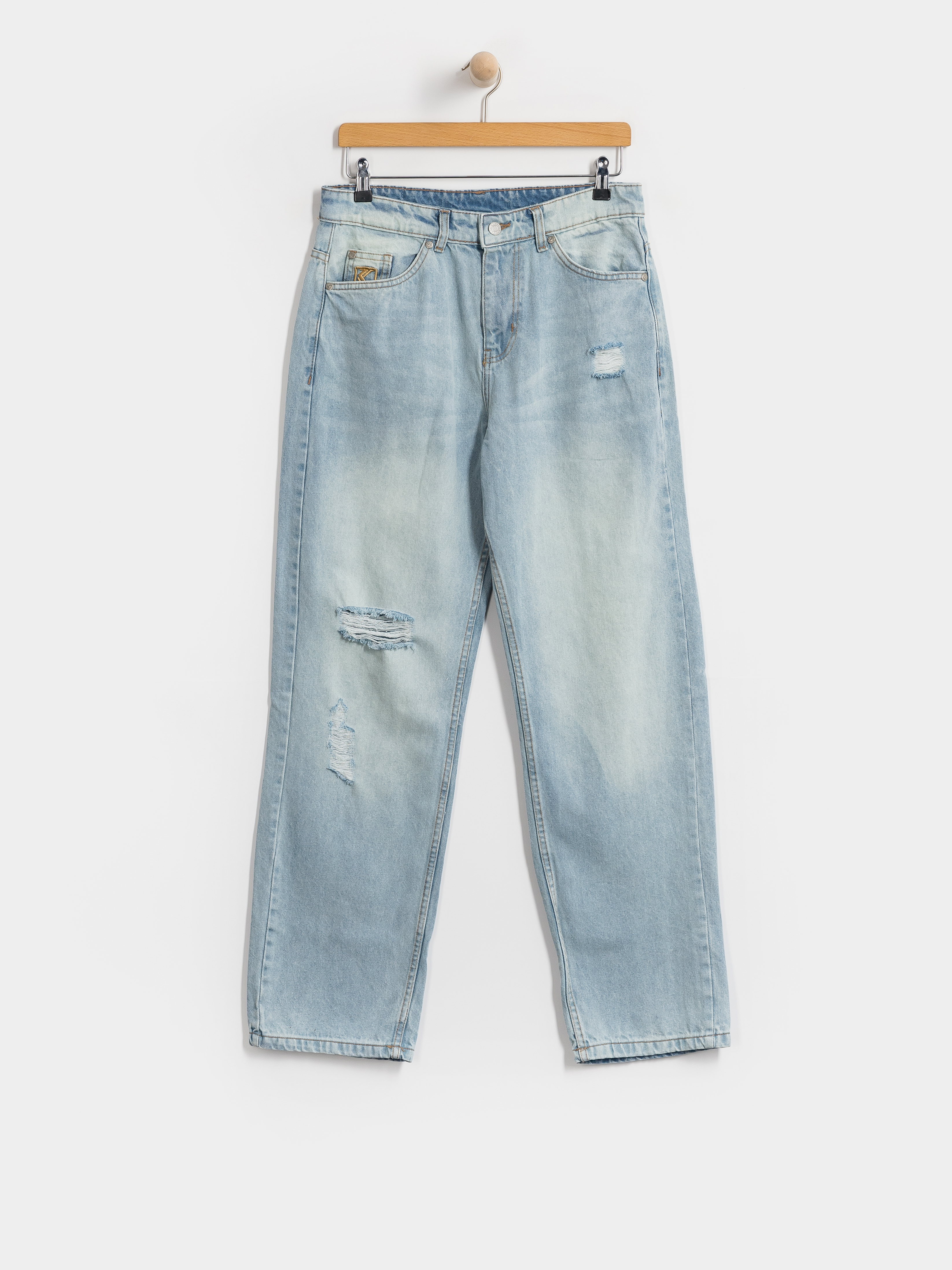 Kalhoty Karl Kani OG Distressed Straight Leg