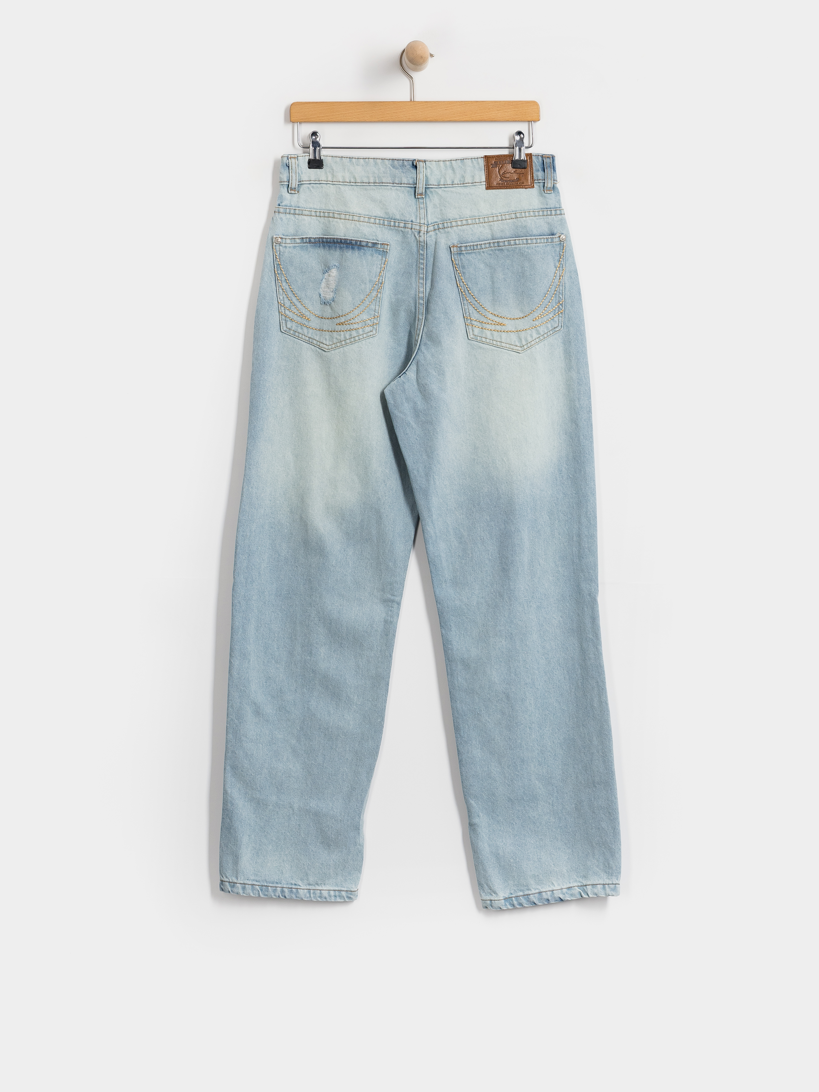 Kalhoty Karl Kani OG Distressed Straight Leg (light blue)