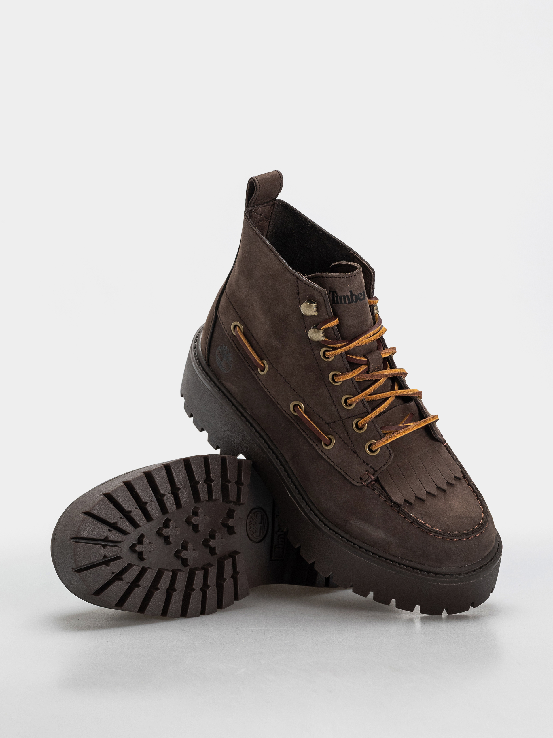 Zimní boty Timberland Stone Street Mid Wmn (dark brown nubuck)