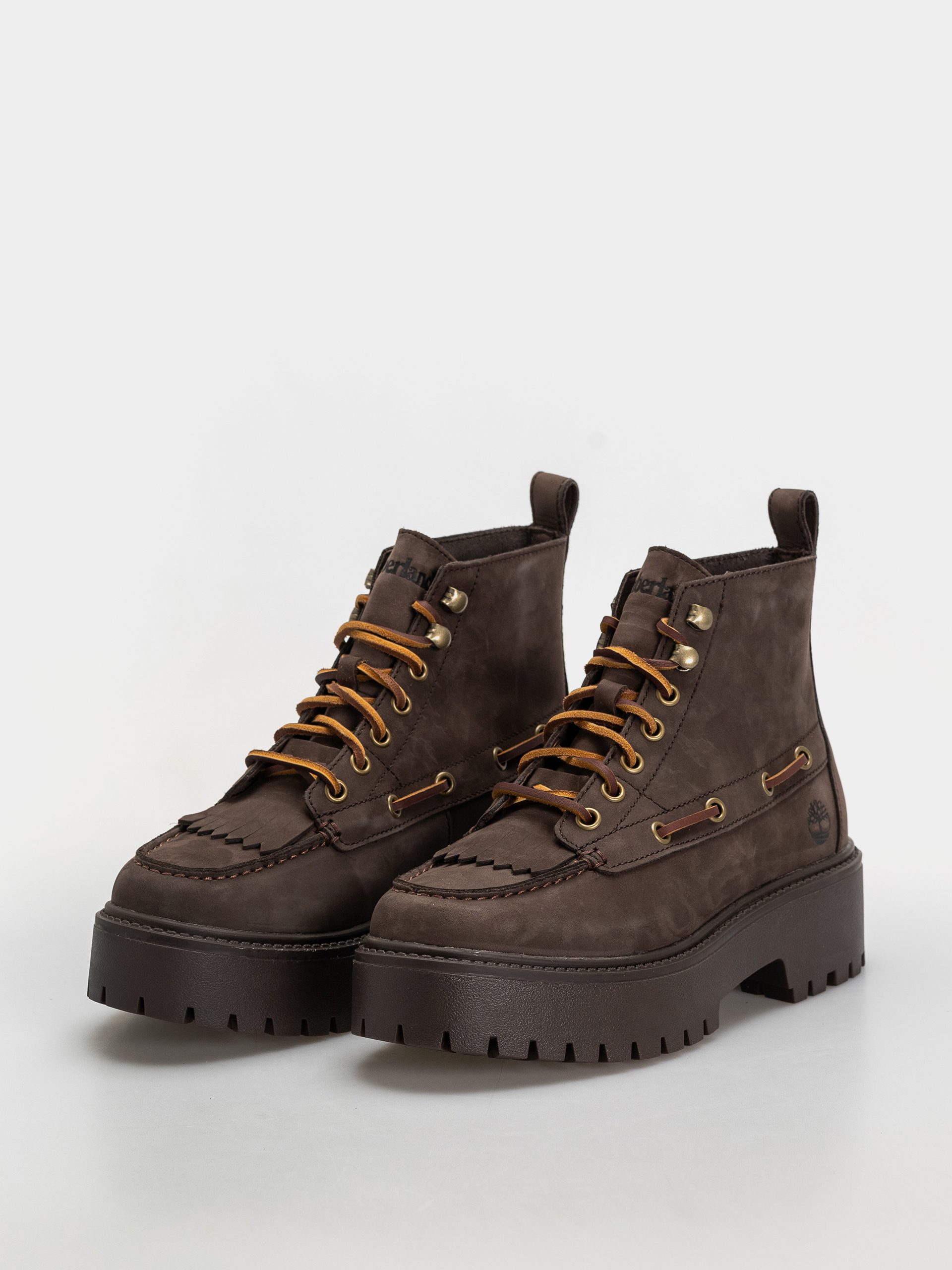Zimní boty Timberland Stone Street Mid Wmn (dark brown nubuck)