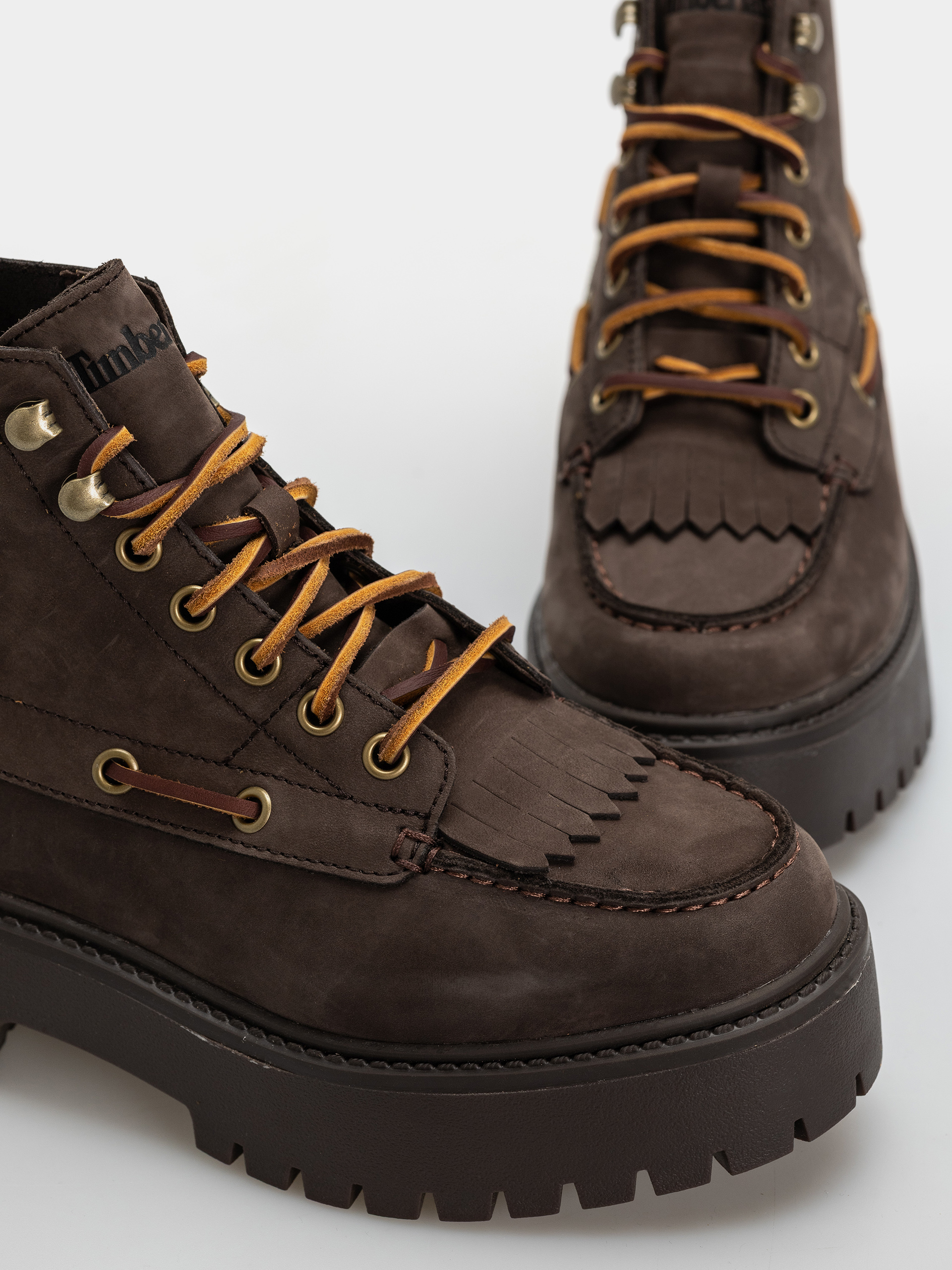 Zimní boty Timberland Stone Street Mid Wmn (dark brown nubuck)
