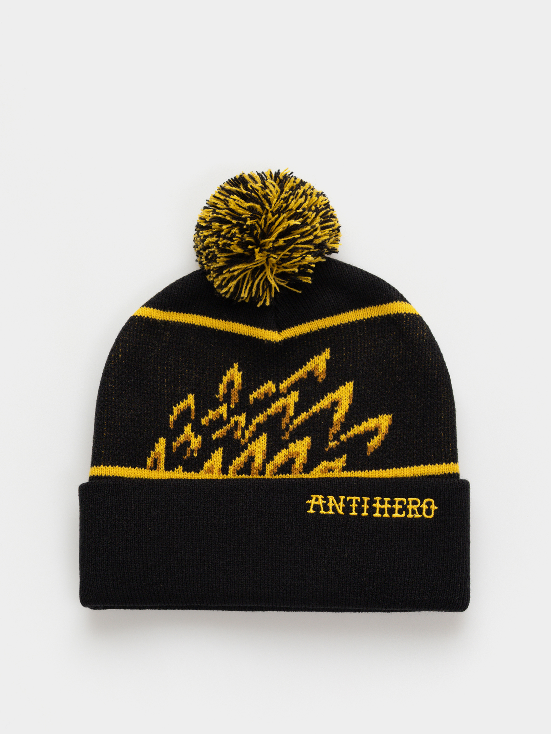 Čepice Antihero Eagle Pom (black/yellow)