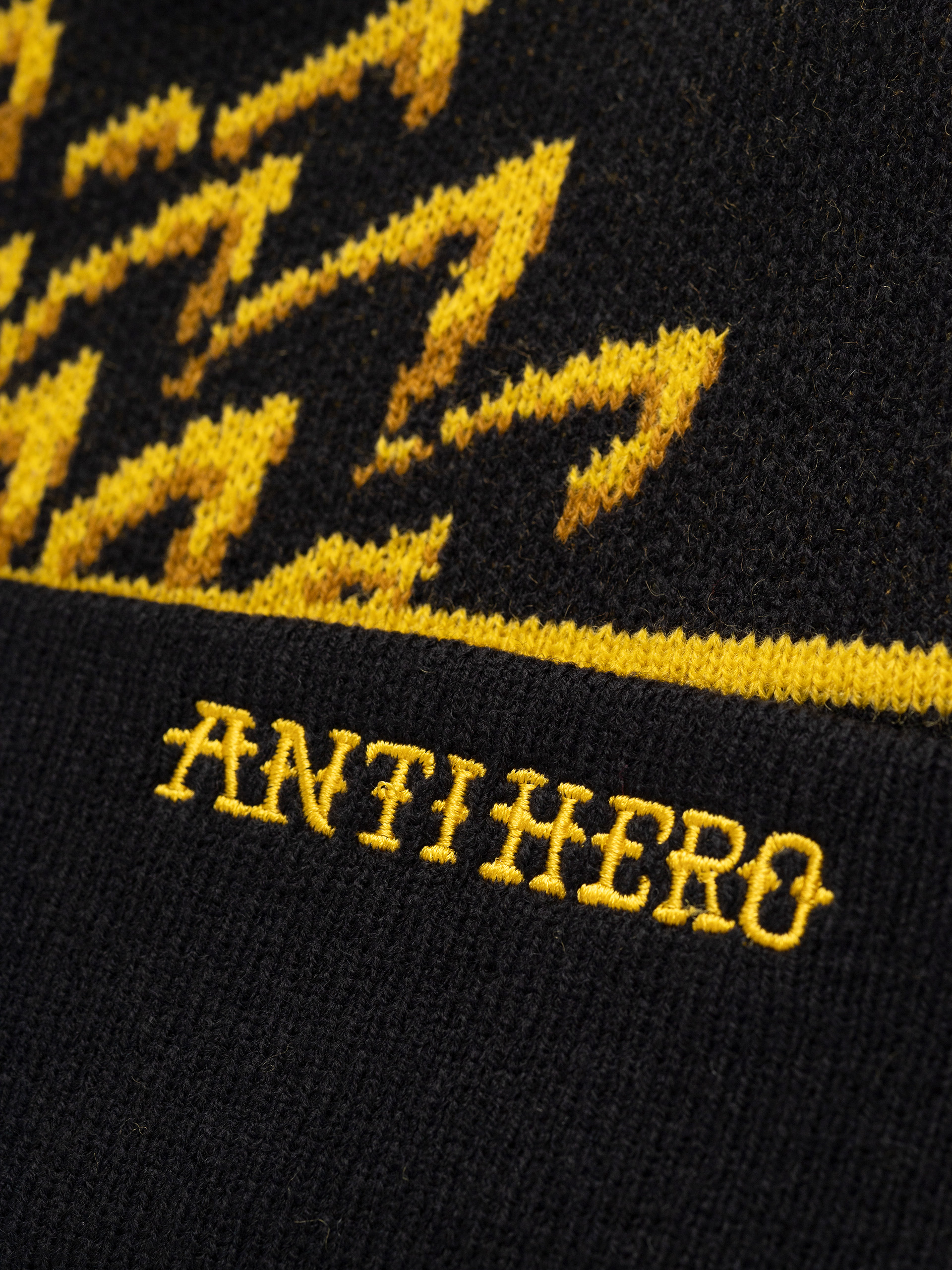 Čepice Antihero Eagle Pom (black/yellow)