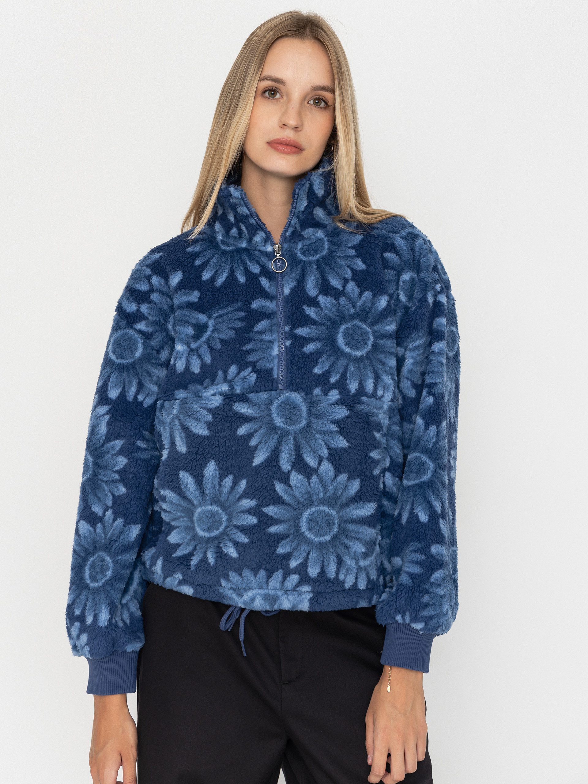 Fleecovu00e1 mikina Billabong Time Off Wmn (true navy)