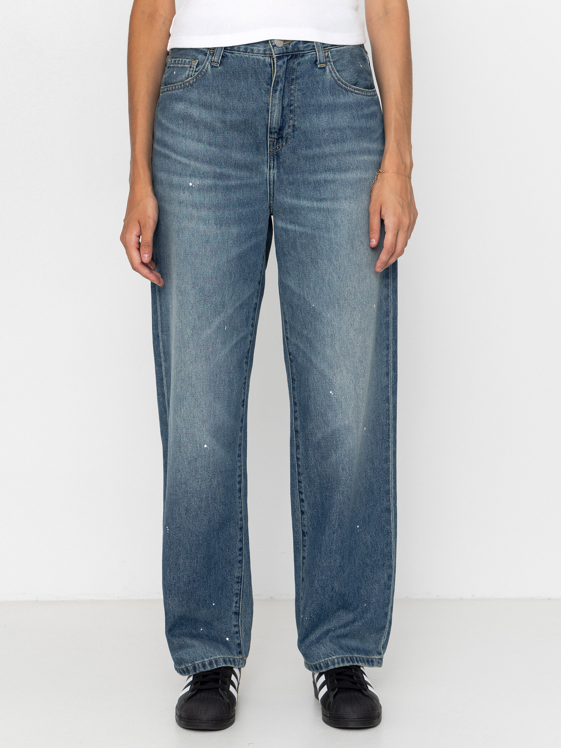 Kalhoty Carhartt WIP Arin Wmn (blue)
