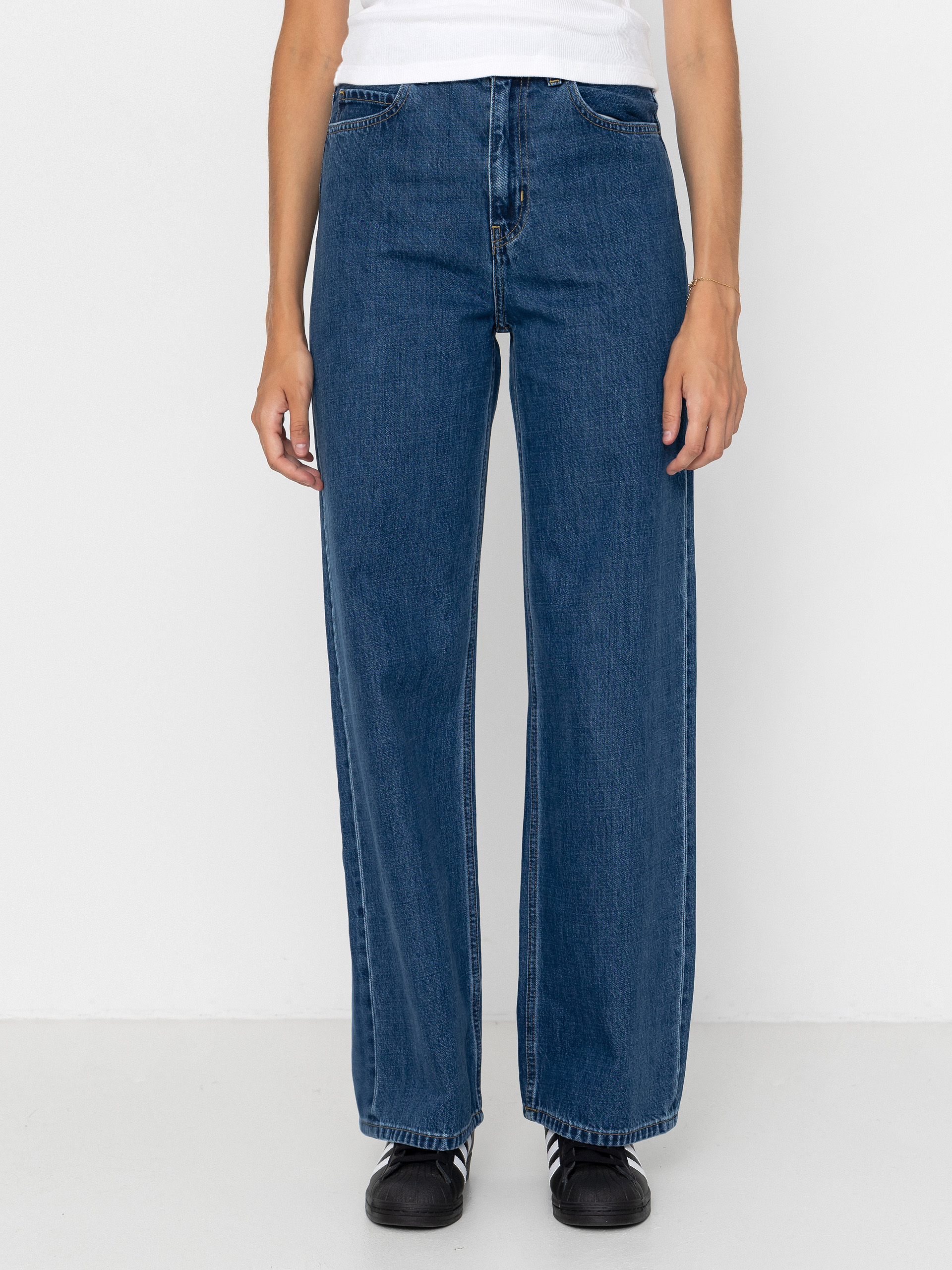 Kalhoty Carhartt WIP Jane Wmn (blue/heavy stone wash)