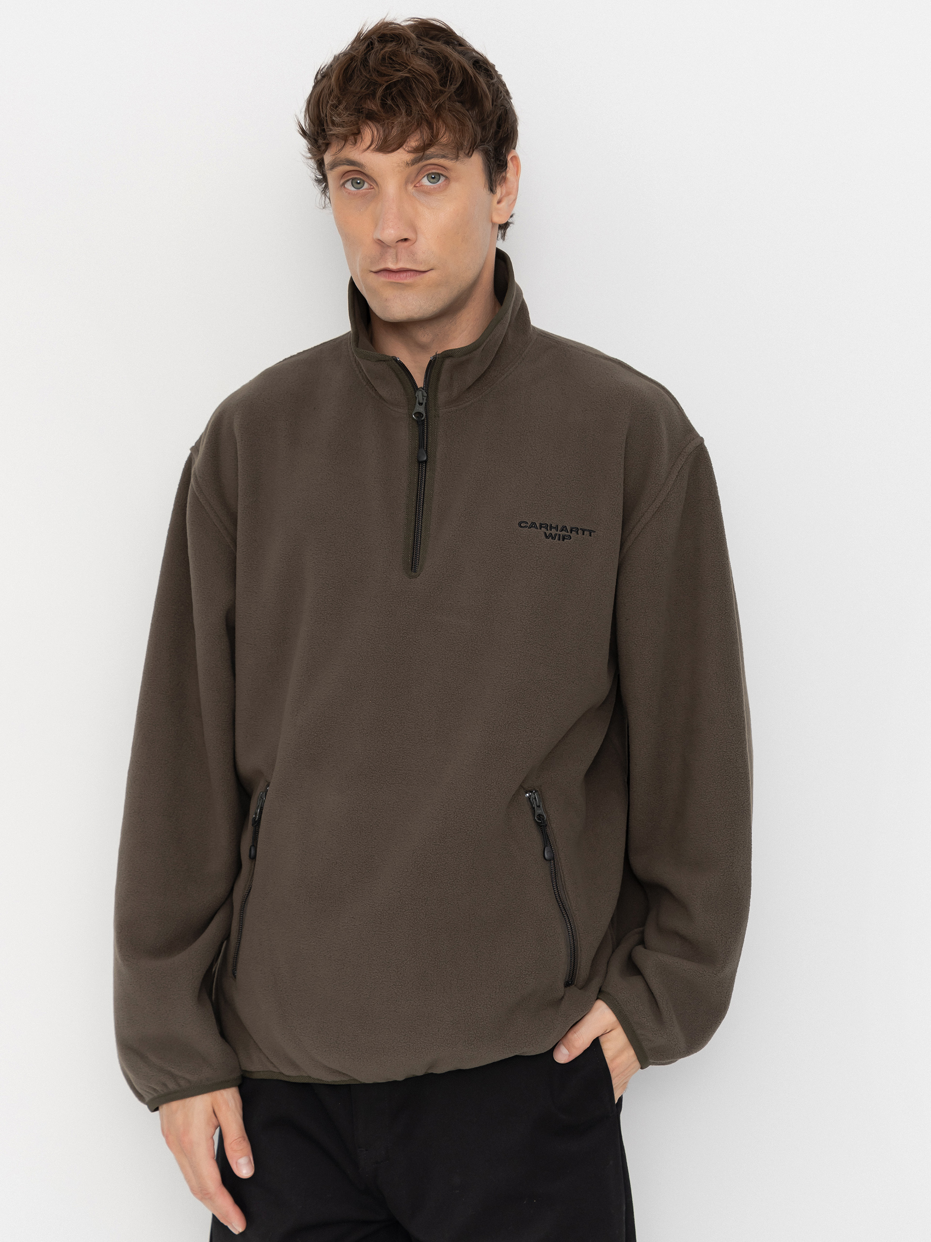 Fleecová mikina Carhartt WIP Edmore Half Zip