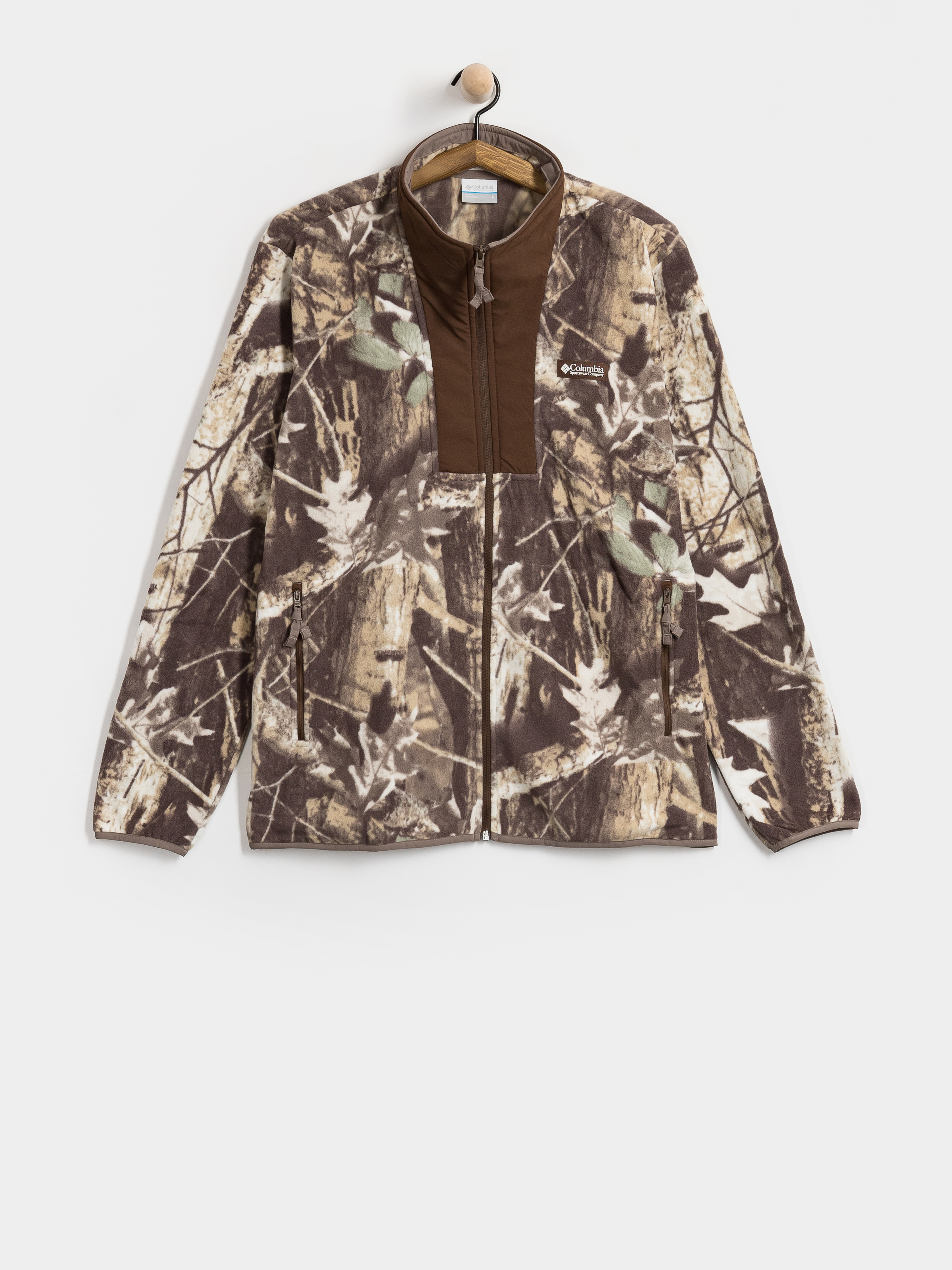 Fleecovu00e1 mikina Columbia Sequoia Grove II Full Zip Printed (iron timberwolf)