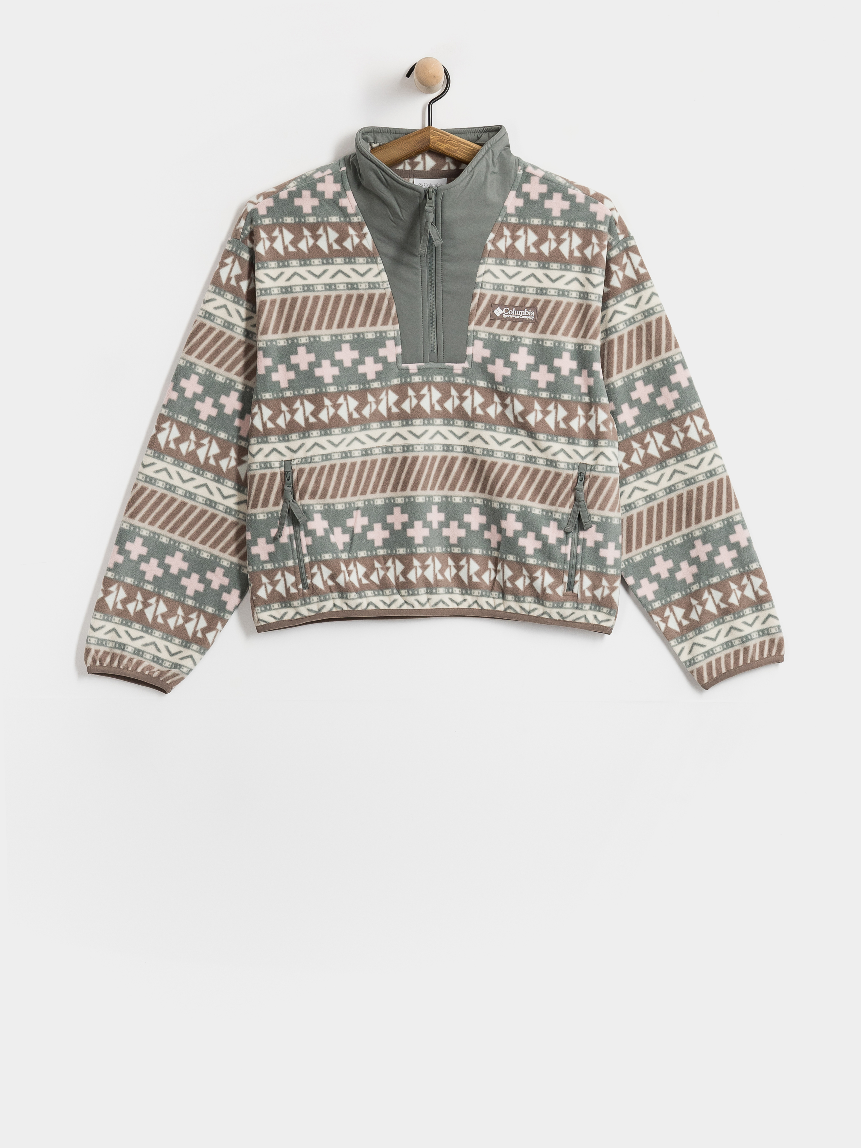 Dámský Fleecová mikina Columbia Sequoia Grove II Printed Half Zip (iron wizard island)