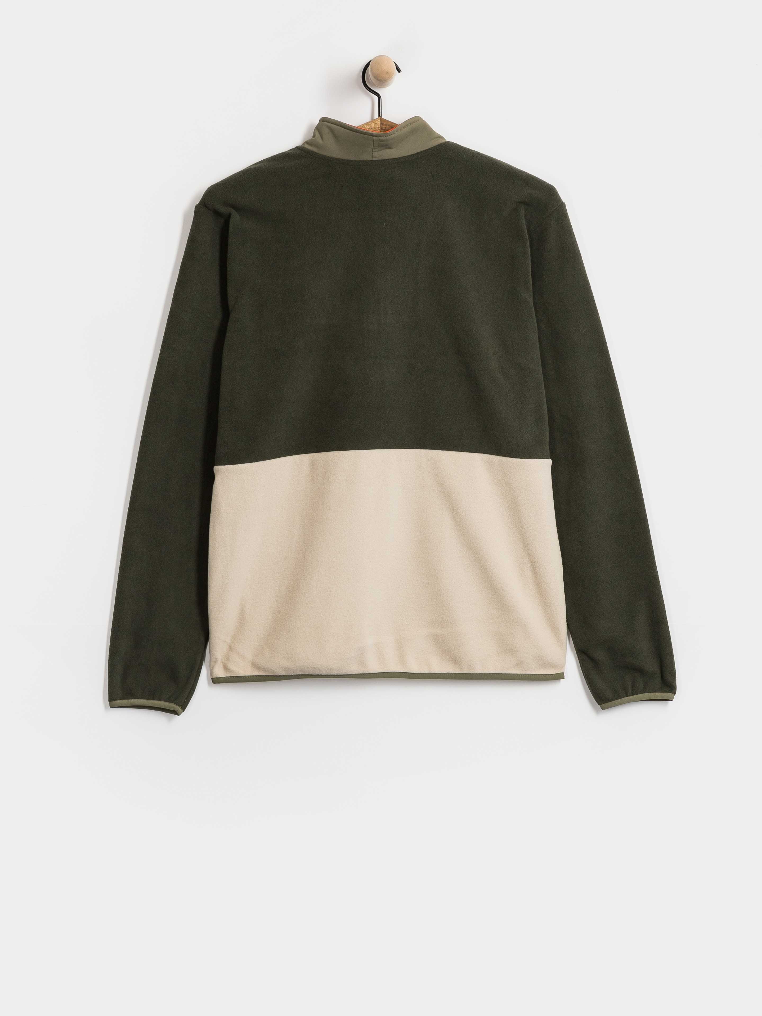 Pánský Fleecová mikina Columbia Sequoia Grove II Half Zip (greenscape/anccient fossil)