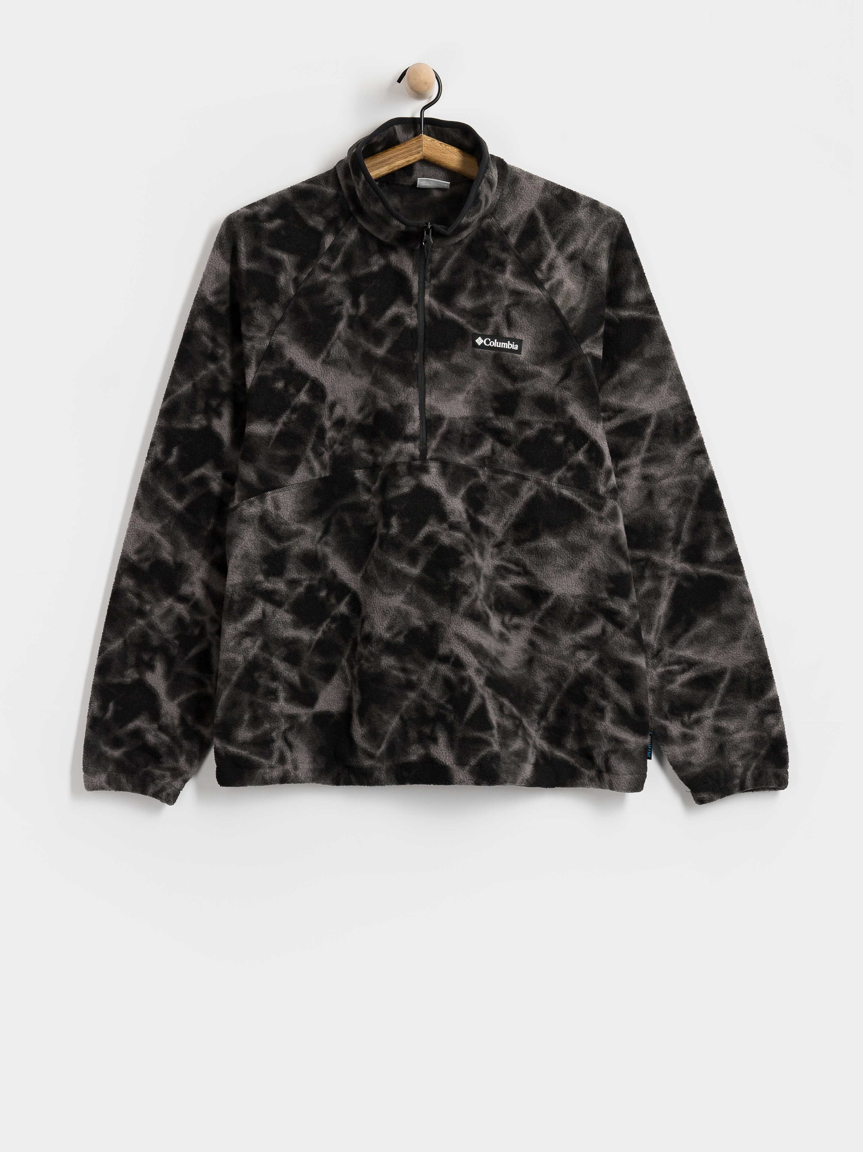 Pánský Fleecová mikina Columbia Timber Crest MTR Printed Half Zip (black/icypeaks)
