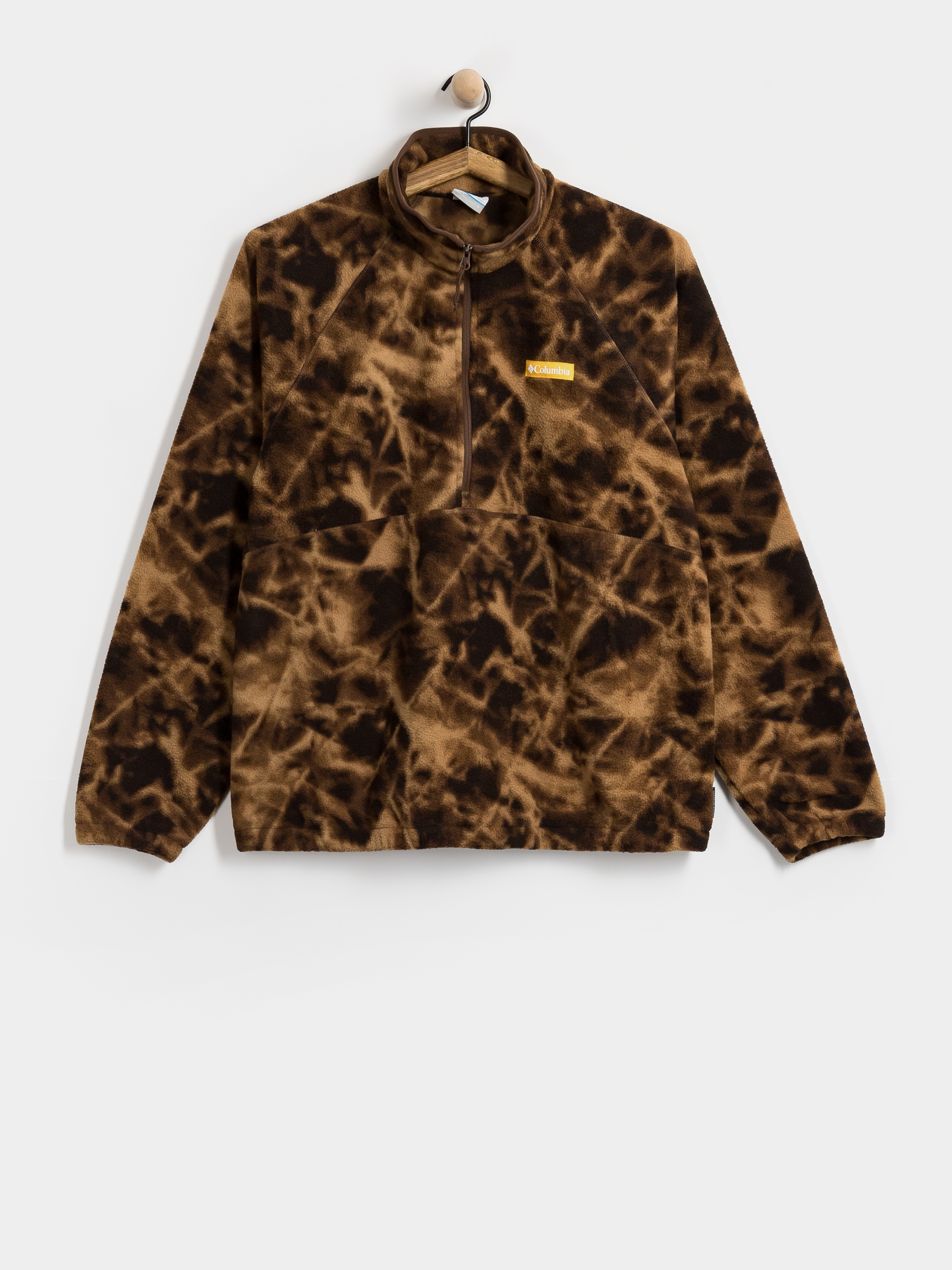 Pánský Fleecová mikina Columbia Timber Crest MTR Printed Half Zip (tobacco/icypeaks)