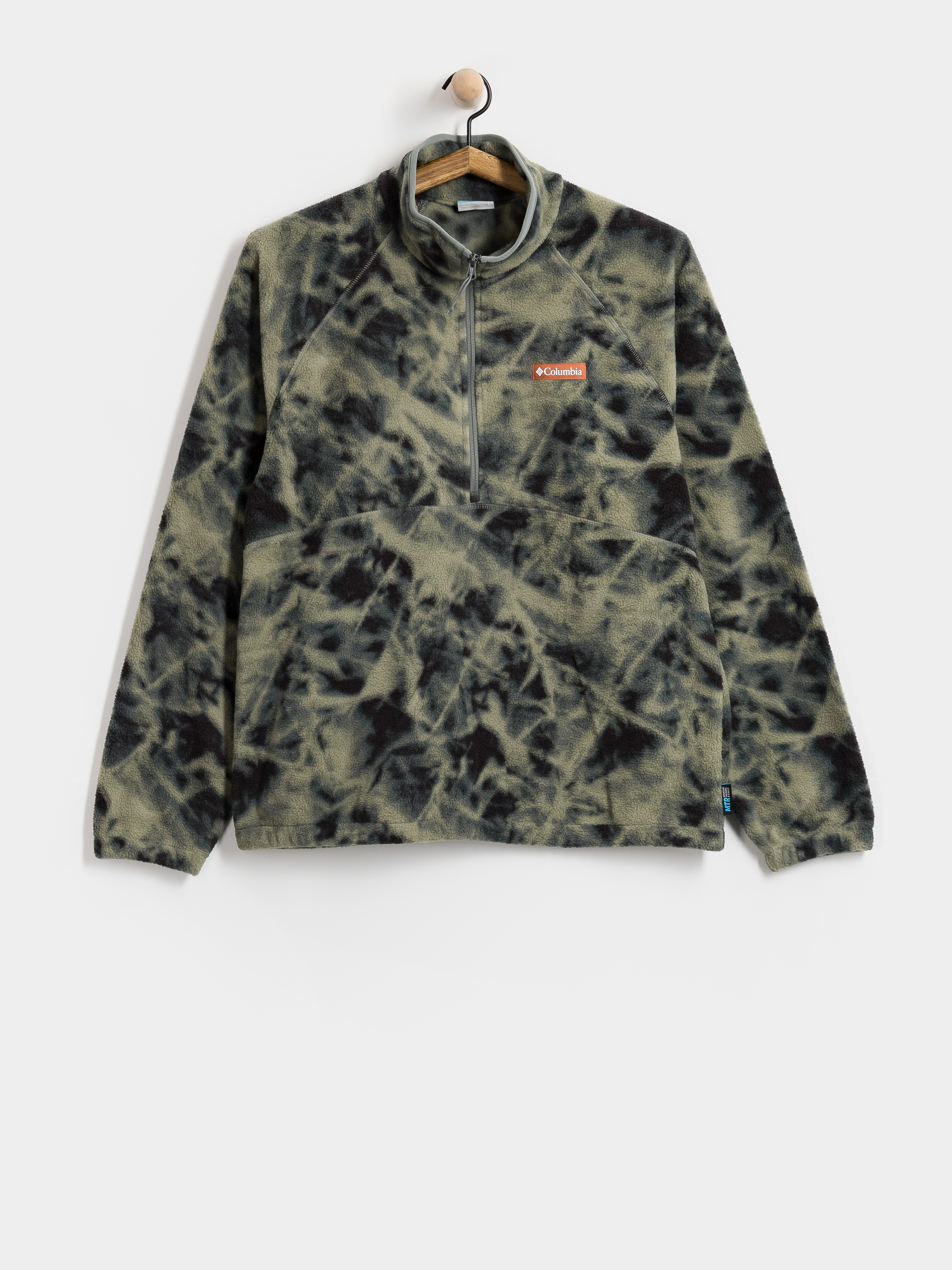 Pánský Fleecová mikina Columbia Timber Crest MTR Printed Half Zip (sedona sage/icypeaks)