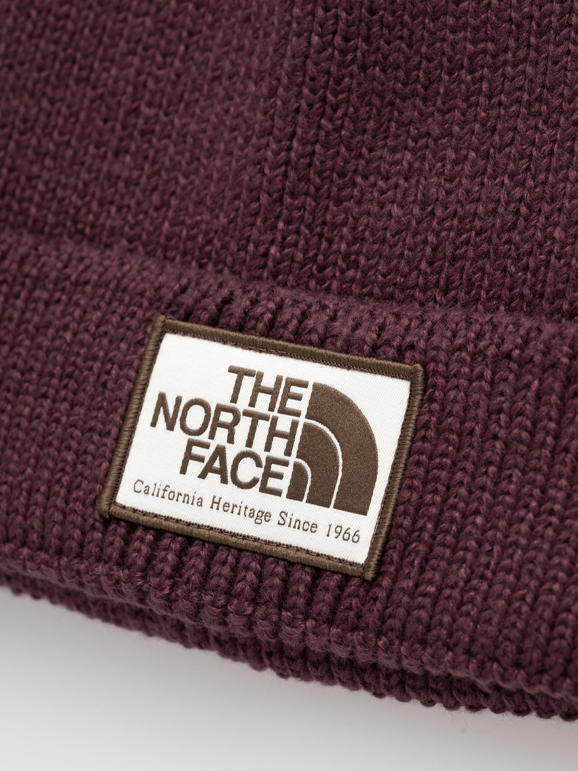 Čepice The North Face Tnf Logo Box Cuffed (deep burgundy/heritage)